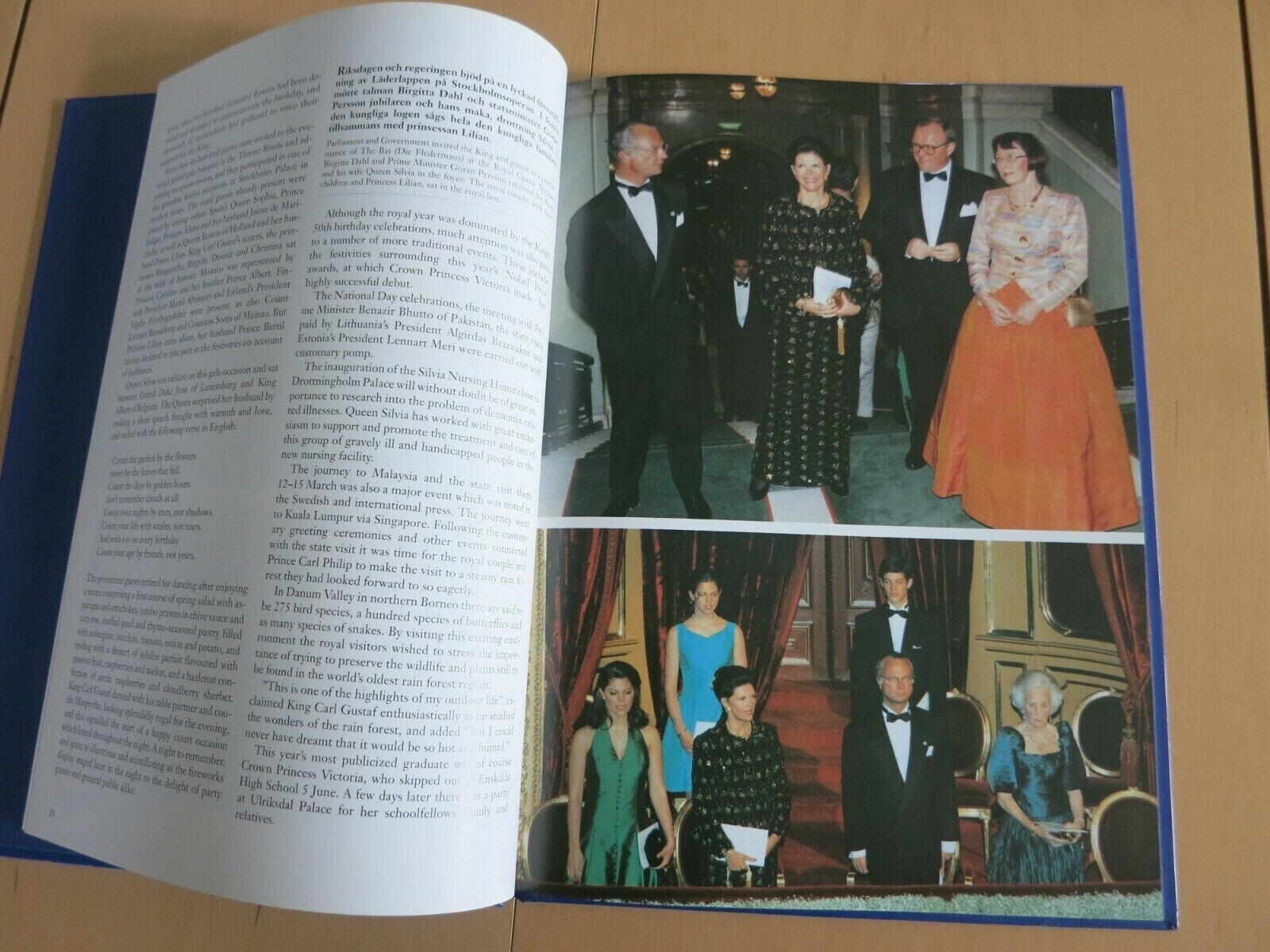 Book Queen SILVIA King CARL GUSTAF Princess VICTORIA MADELEINE PHILIP ROYAL Bo58