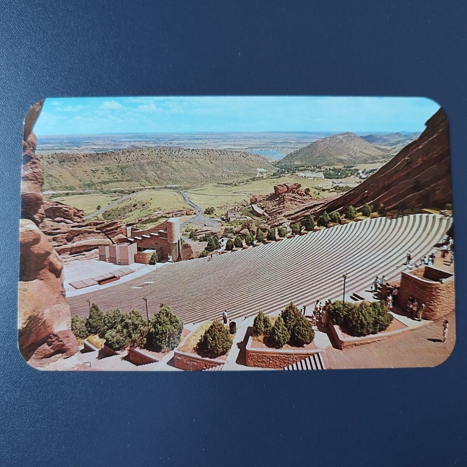 Colorado Panorama of Red Rocks Park from the theatreDenver Mountains Park