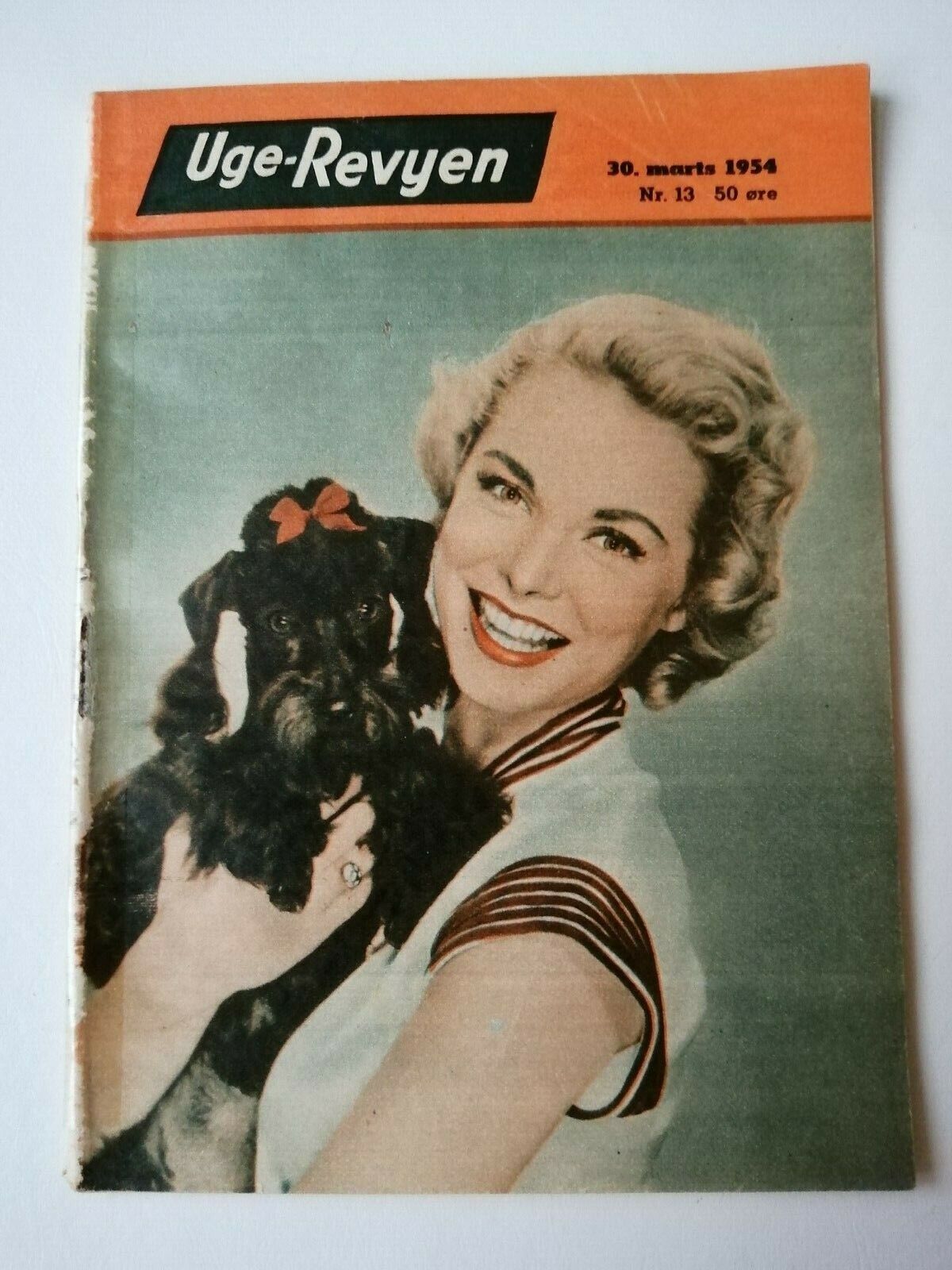 Danish magazine"Uge-Revyen" No 13 1954Janet Leigh coverMany other stars