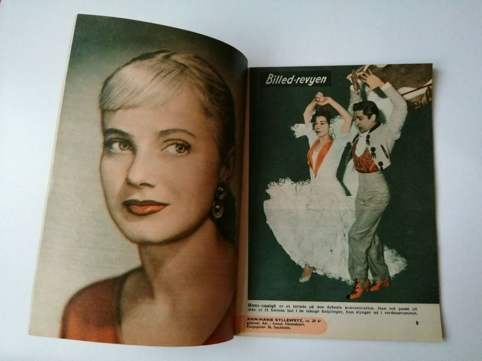 Danish magazine"Uge-Revyen" No 13 1954Janet Leigh coverMany other stars