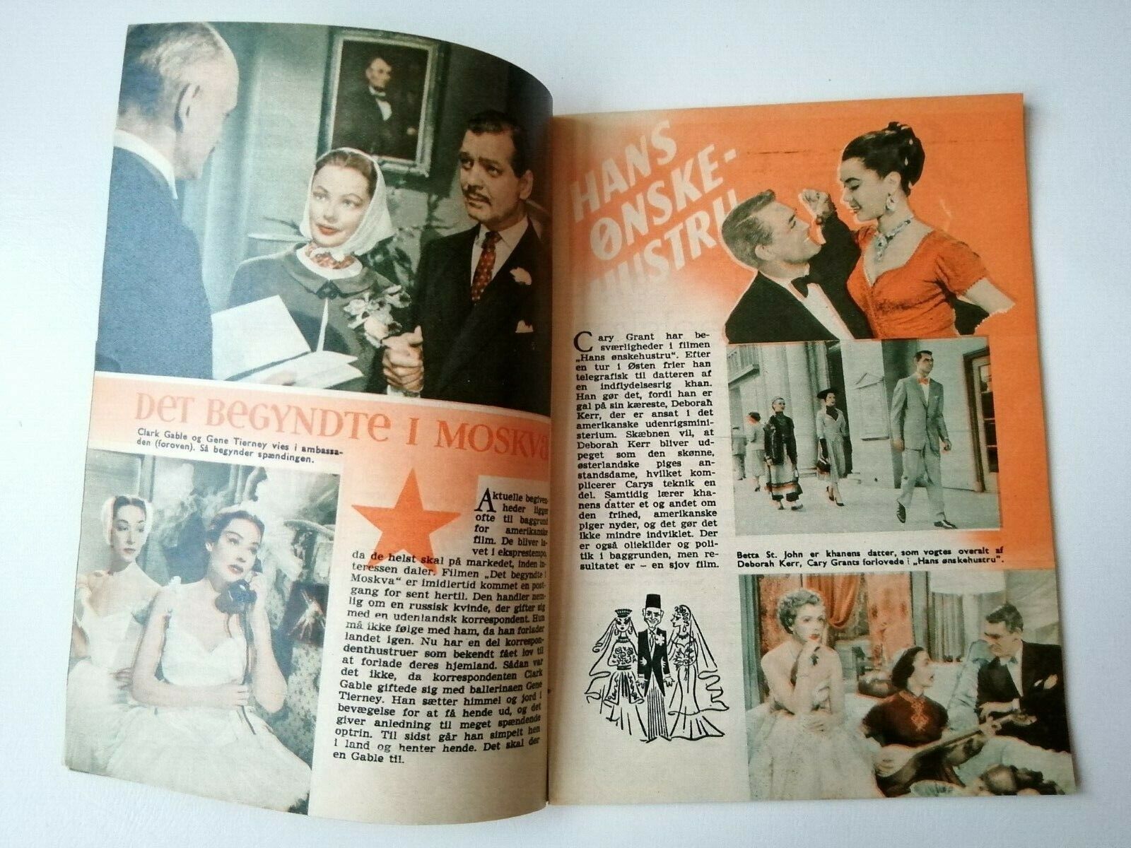 Danish magazine"Uge-Revyen" No 13 1954Janet Leigh coverMany other stars