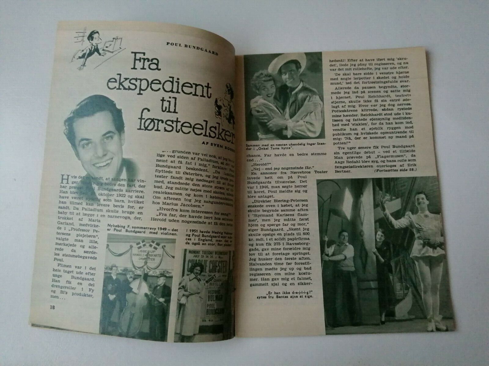 Danish magazine"Uge-Revyen" No 13 1954Janet Leigh coverMany other stars