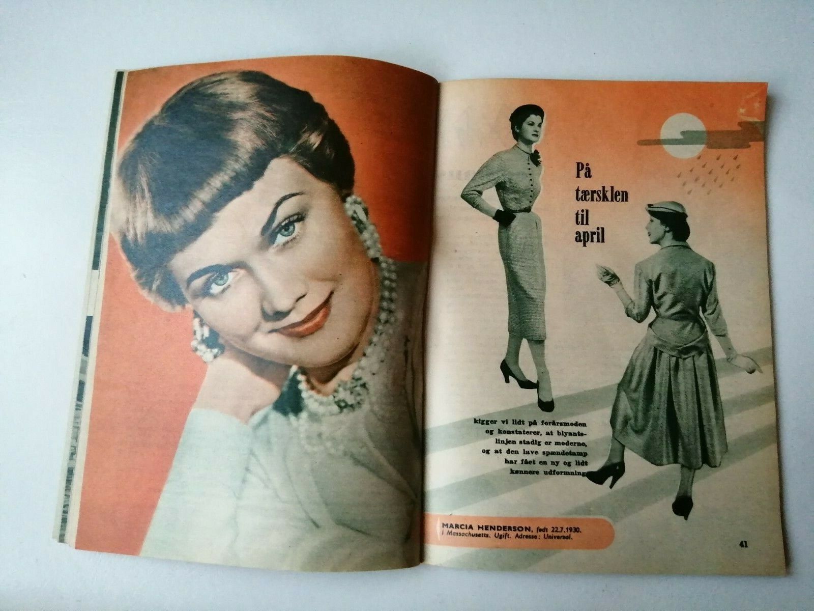 Danish magazine"Uge-Revyen" No 13 1954Janet Leigh coverMany other stars