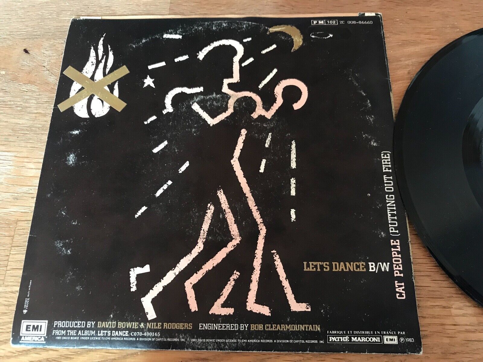 DAVID BOWIE "LET´S DANCE" EMI AMERICA RECORDS SACEM FRENCH 1983 VINYL SINGLE OOP