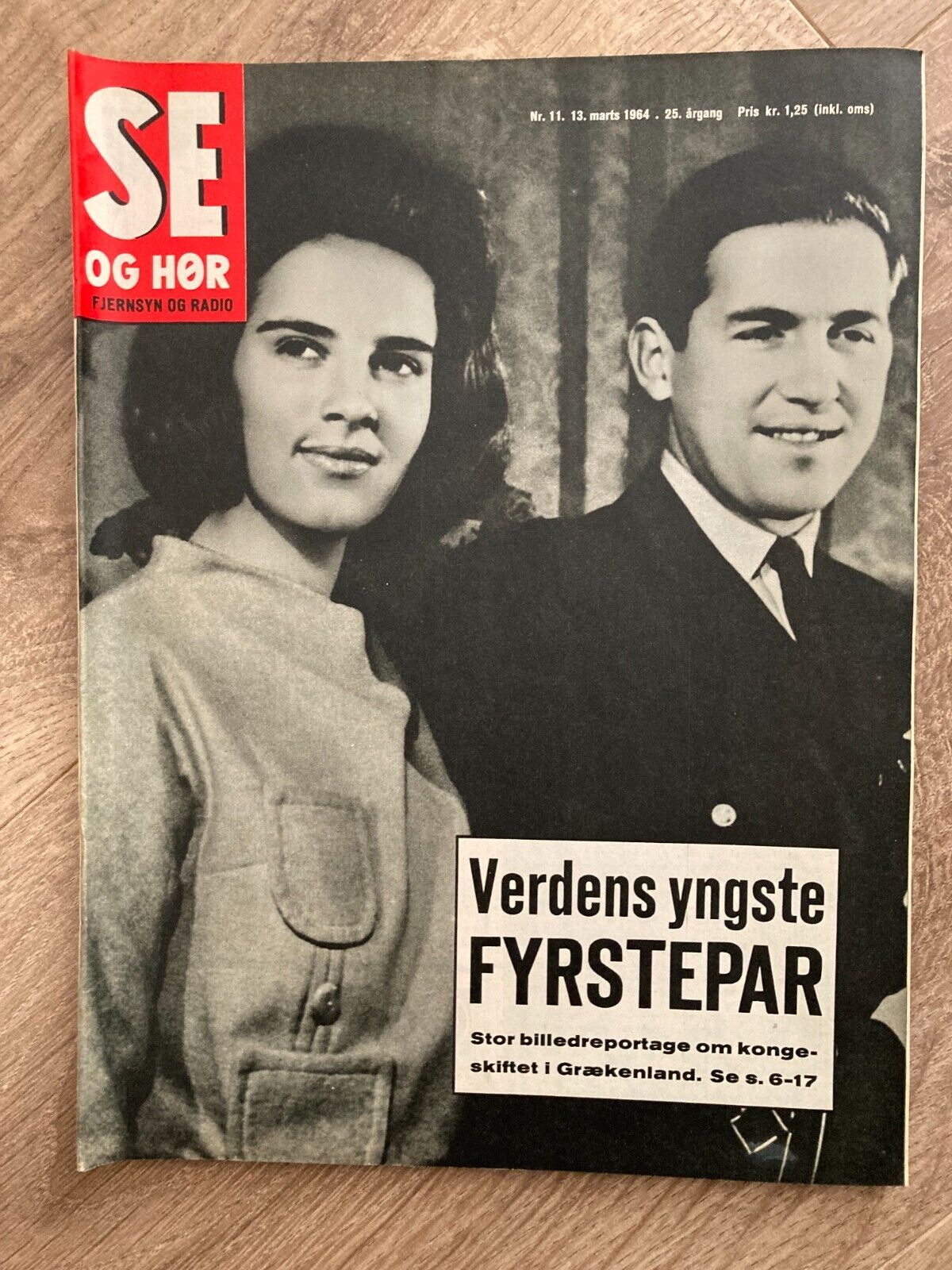 Greek King Constantine Queen Anne-Marie Danish Magazine 1964 Se og Hør