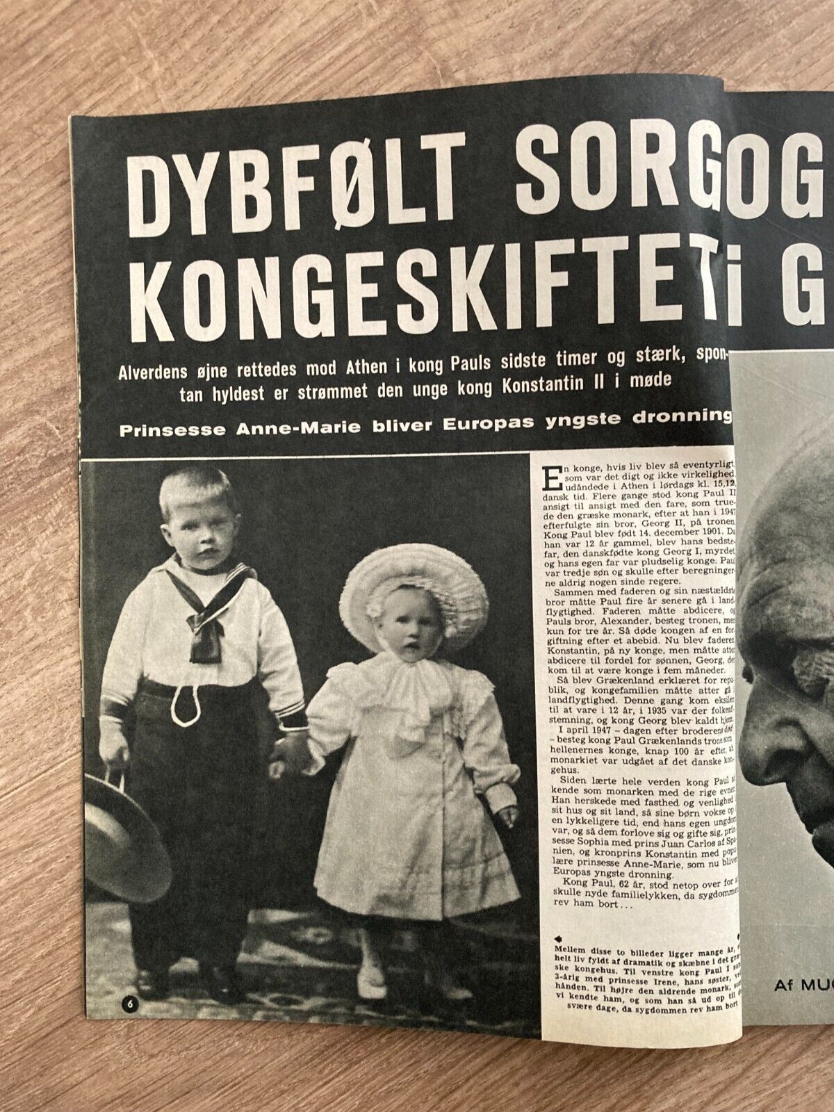 Greek King Constantine Queen Anne-Marie Danish Magazine 1964 Se og Hør