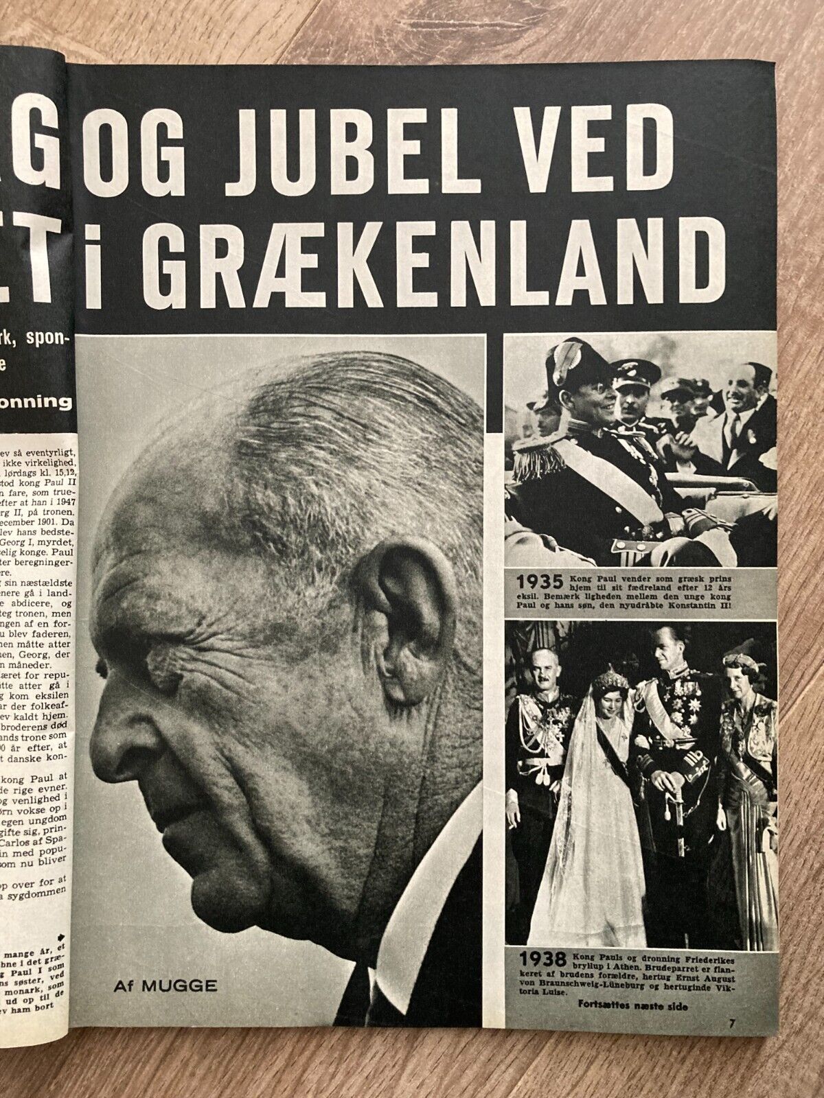 Greek King Constantine Queen Anne-Marie Danish Magazine 1964 Se og Hør