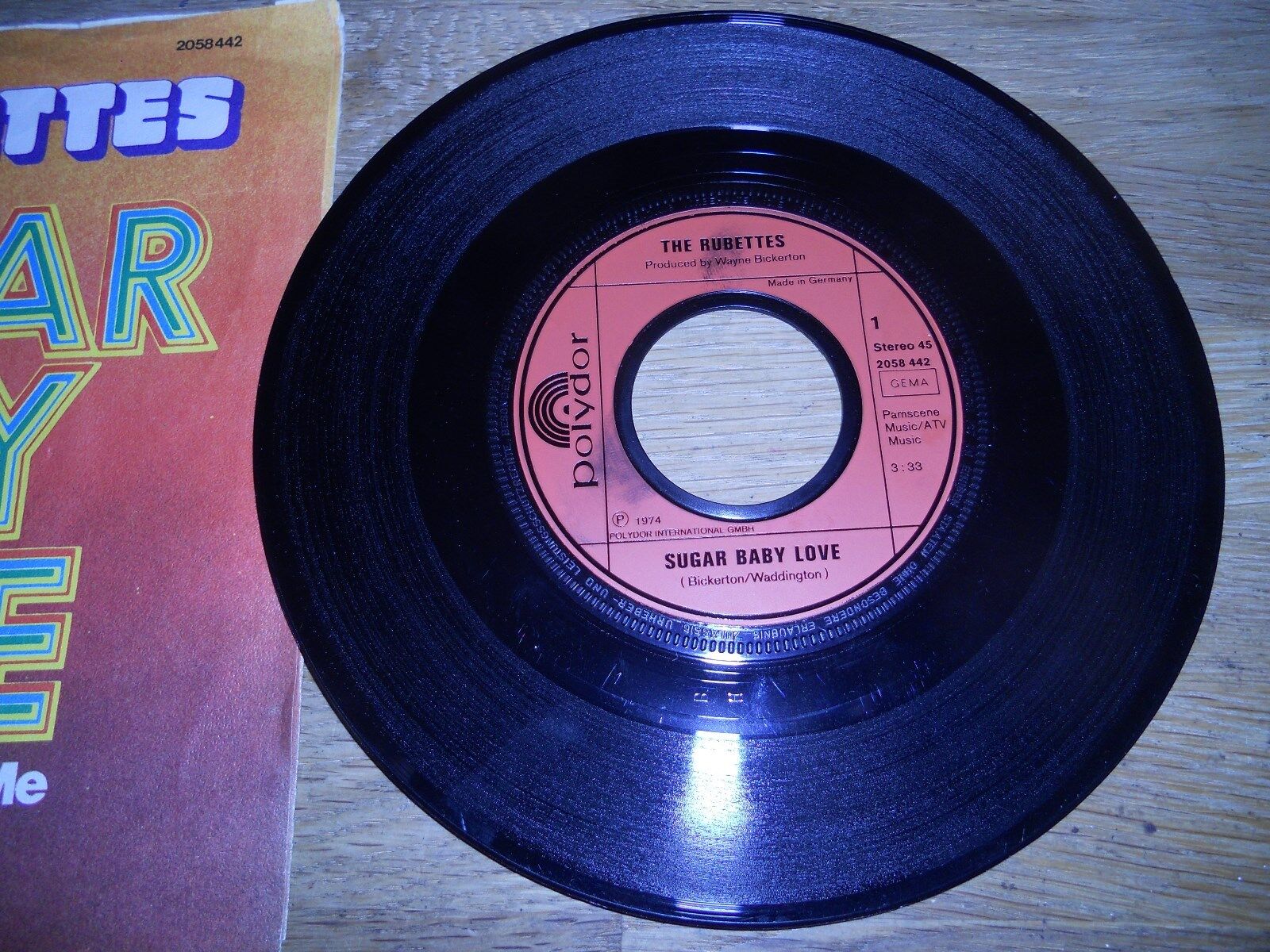 THE RUBETTES "SUGAR BABY LOVE/YOU COULD HAVE TOLD ME" 1974 GEMA POLYDOR RECORDS*