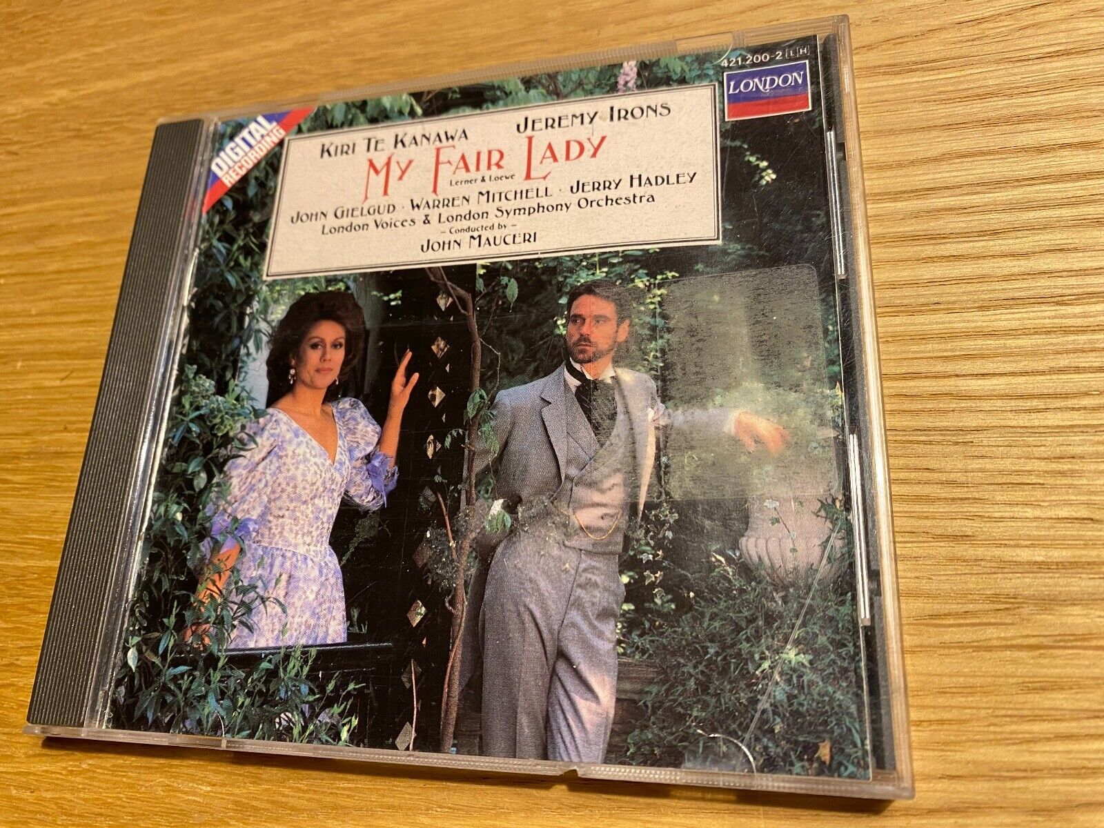 KIRI TE KANAWA  JEREMY IRONS "MY FAIR LADY" 1987 LONDON RECORDS CD ALBUM DDD CD