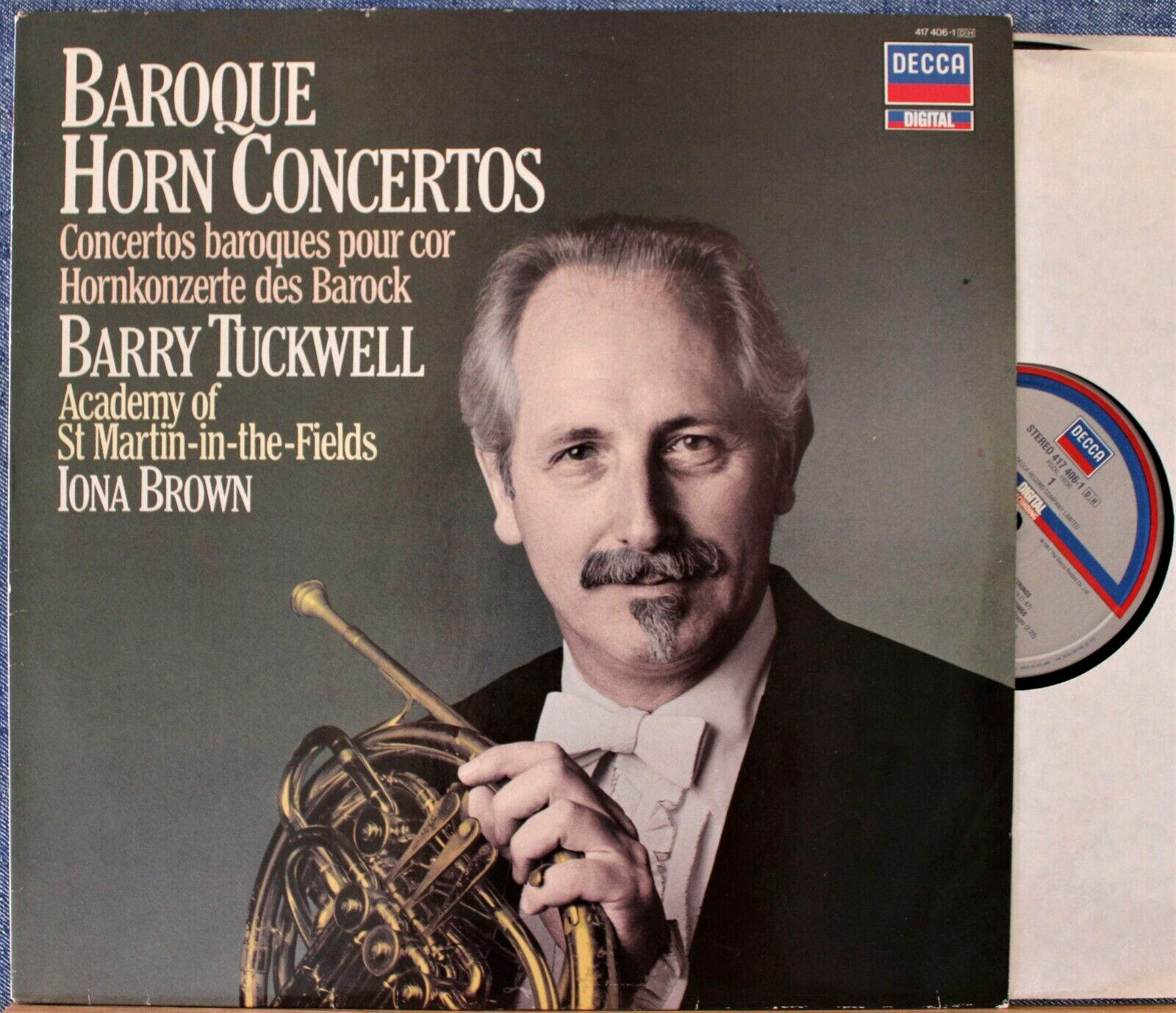 Tuckwell; Brown Baroque gorn concertos Decca 417 406 dig NM