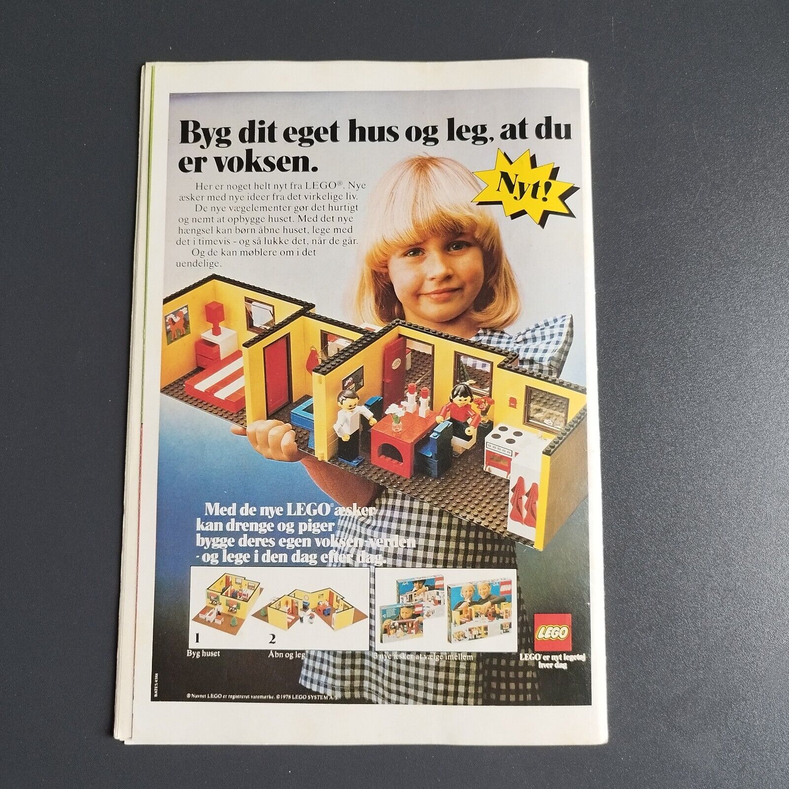 Lego, Corgi and Matchbox  ads  in a Danish "Donald Duck" mag. no 49/ 1978.