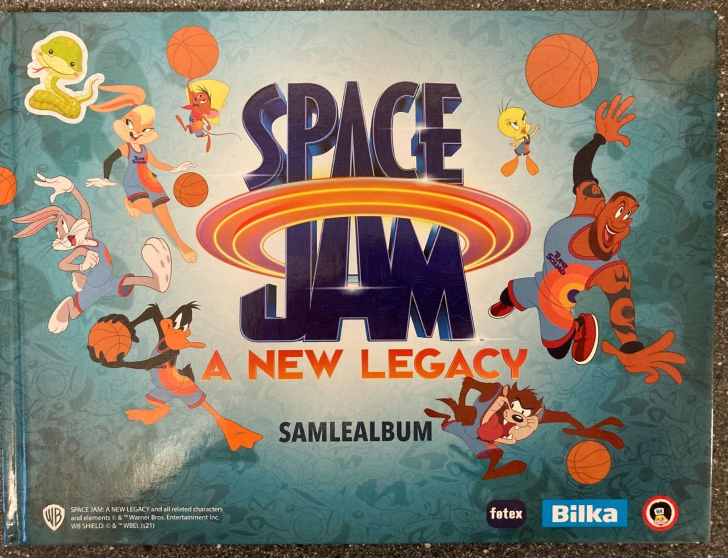 Space Jam New Legacy Danish Trading Card Album 99% Complete Daffy Duck Etc