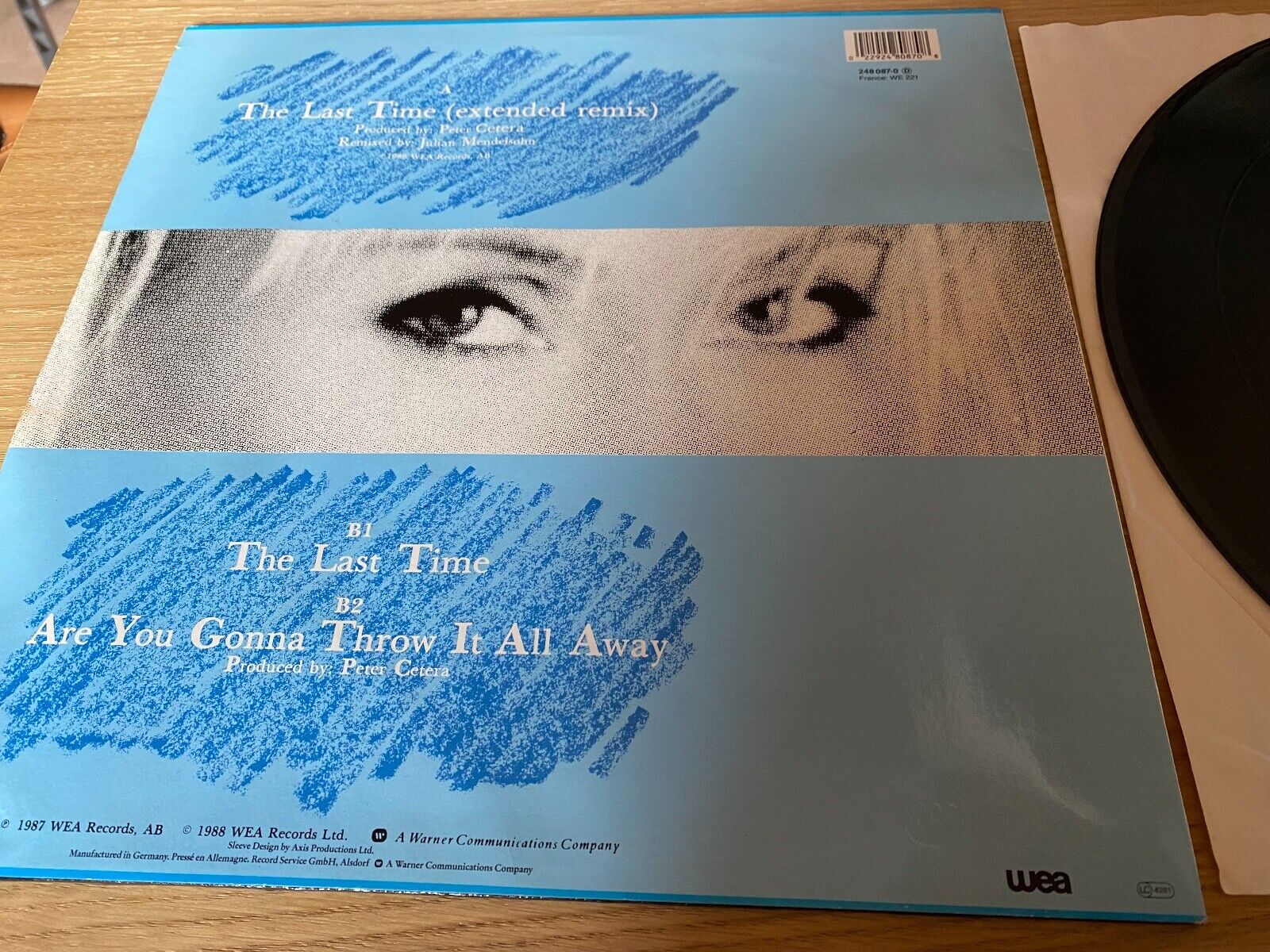 AGNETHA FÂLTSKOG "THE LAST TIME" REMIX WEA RECORDS AB 1987 12" VINYL MAXI ABBA**