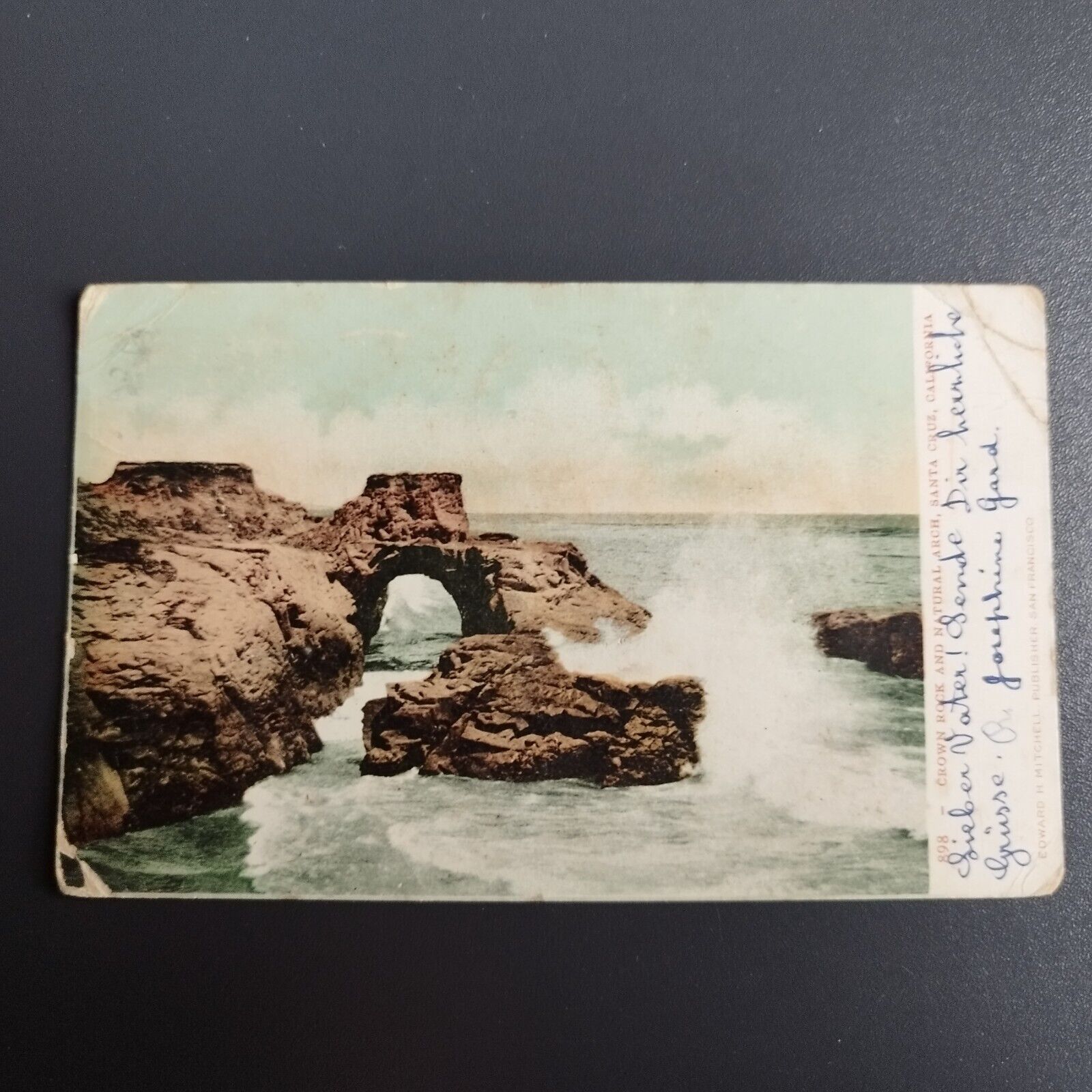 California Crown Rock and Natural Arch  Santa Cruz- 1909