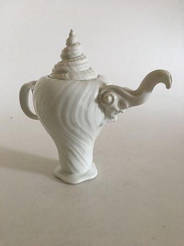 Royal Copenhagen White Triton Coffee Pot No 14181