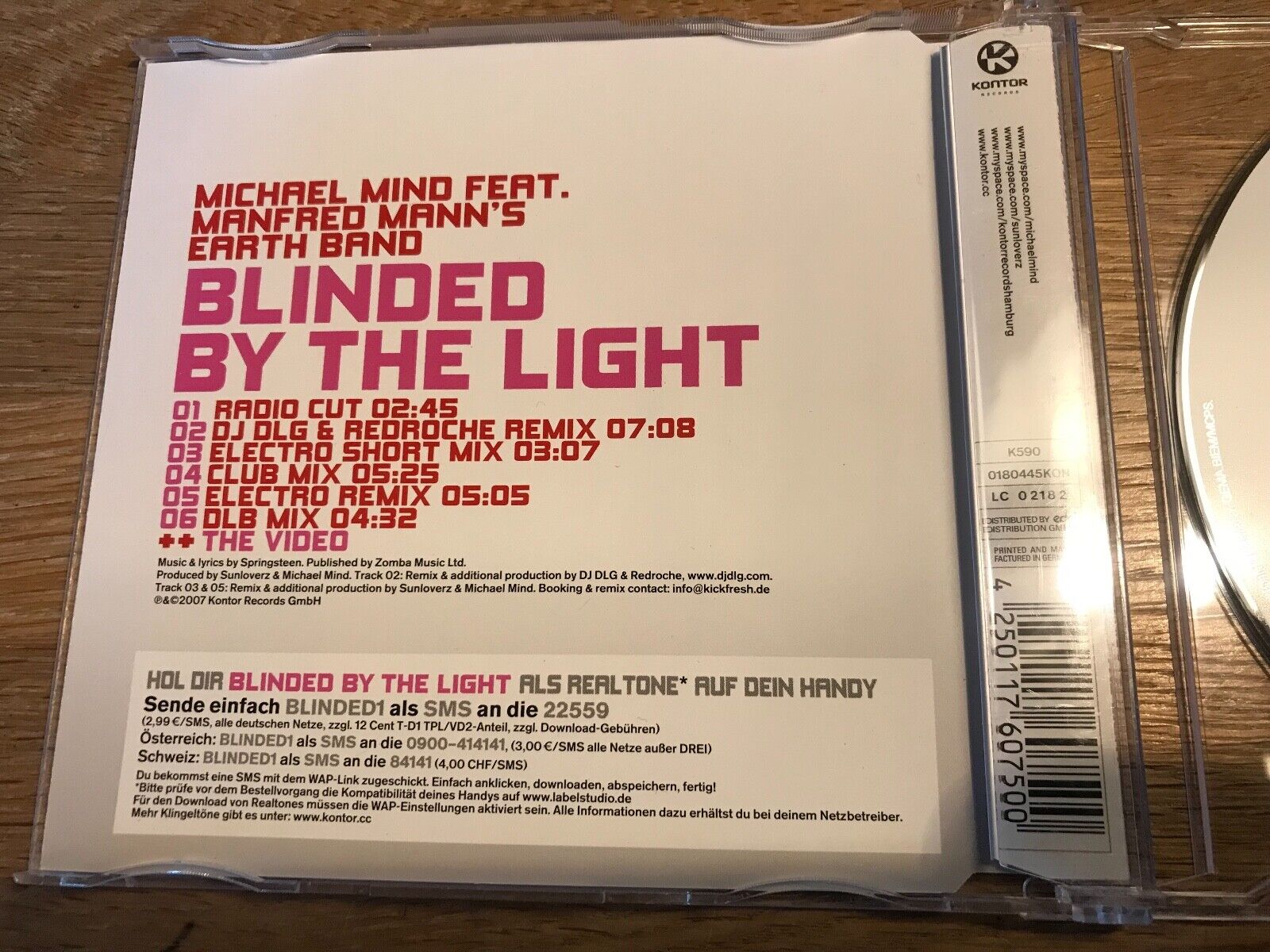 MICHAEL MIND  MANFRED MANN´S EARTH BAND BLINDED BY THE LIGHT BRUCE SPRINGSTEEN