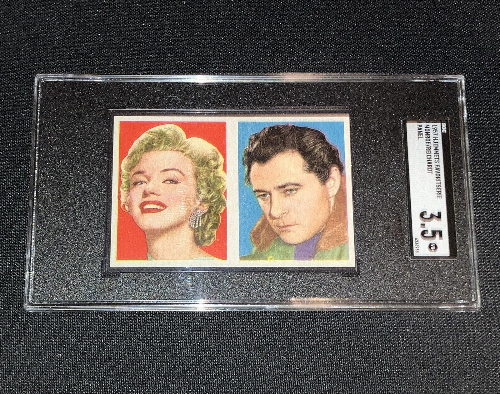 1957 HOLLYWOOD ACTOR MARILYN MONROE SGC 35 RARE DANISH VERSION VINTAGE CARD