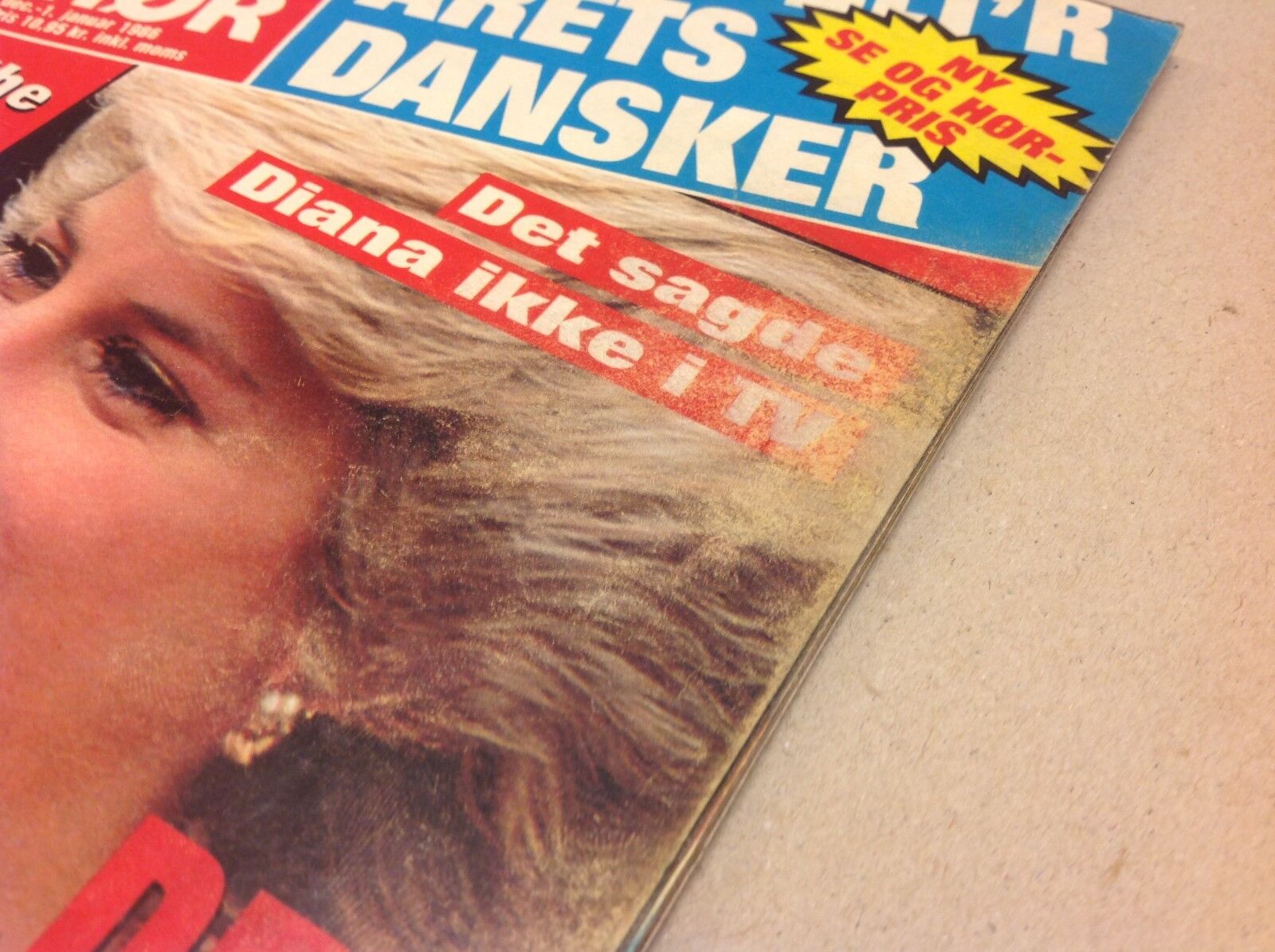 Princess Diana Lady Di British Royals Vintage Danish Magazine 1986 "Se og Hoer"