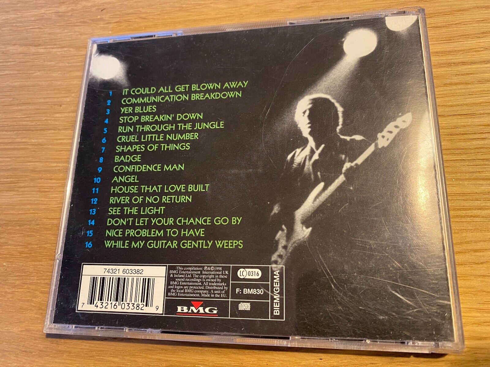 THE JEFF HEALEY BAND "THE VERY BEST OF" CAMDEN  BMG 16 TRACK 1998 EU CD ALBUM