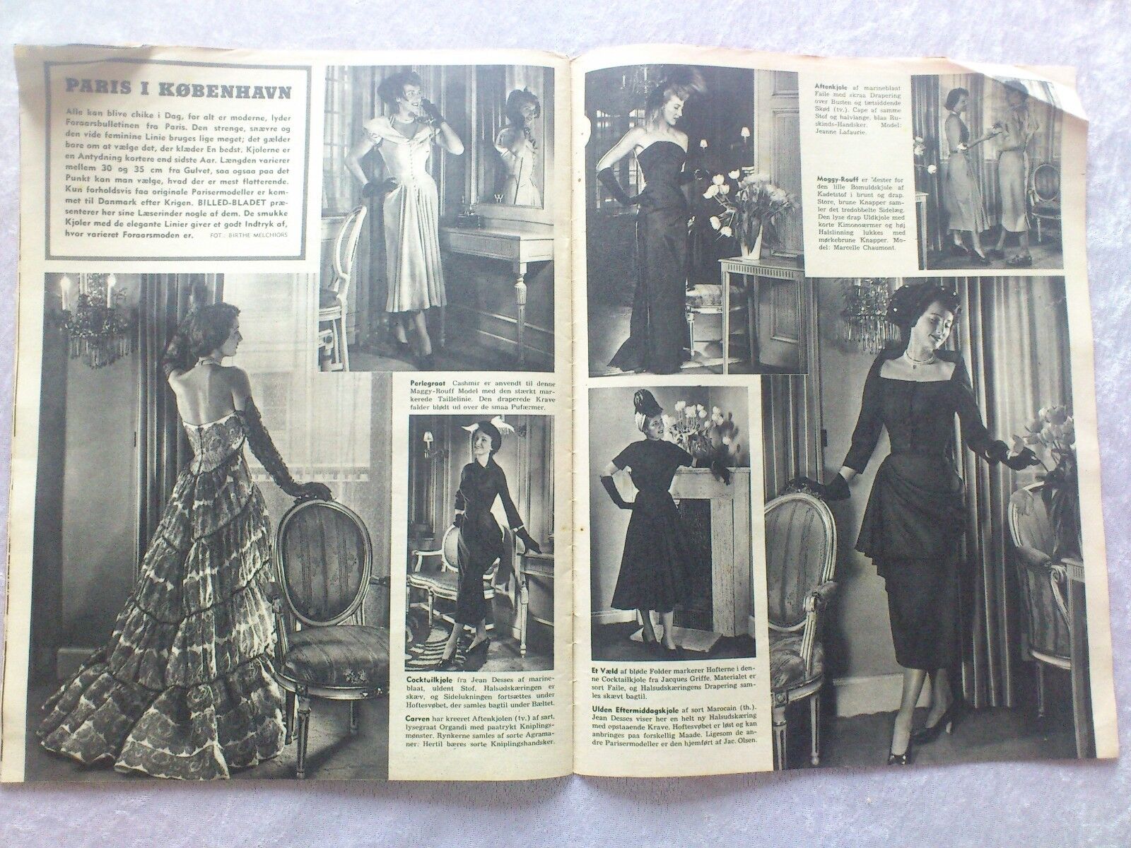 Danish Magazine"Billed-Bladet"1949WillumsenJapanFashionGreta Gynt