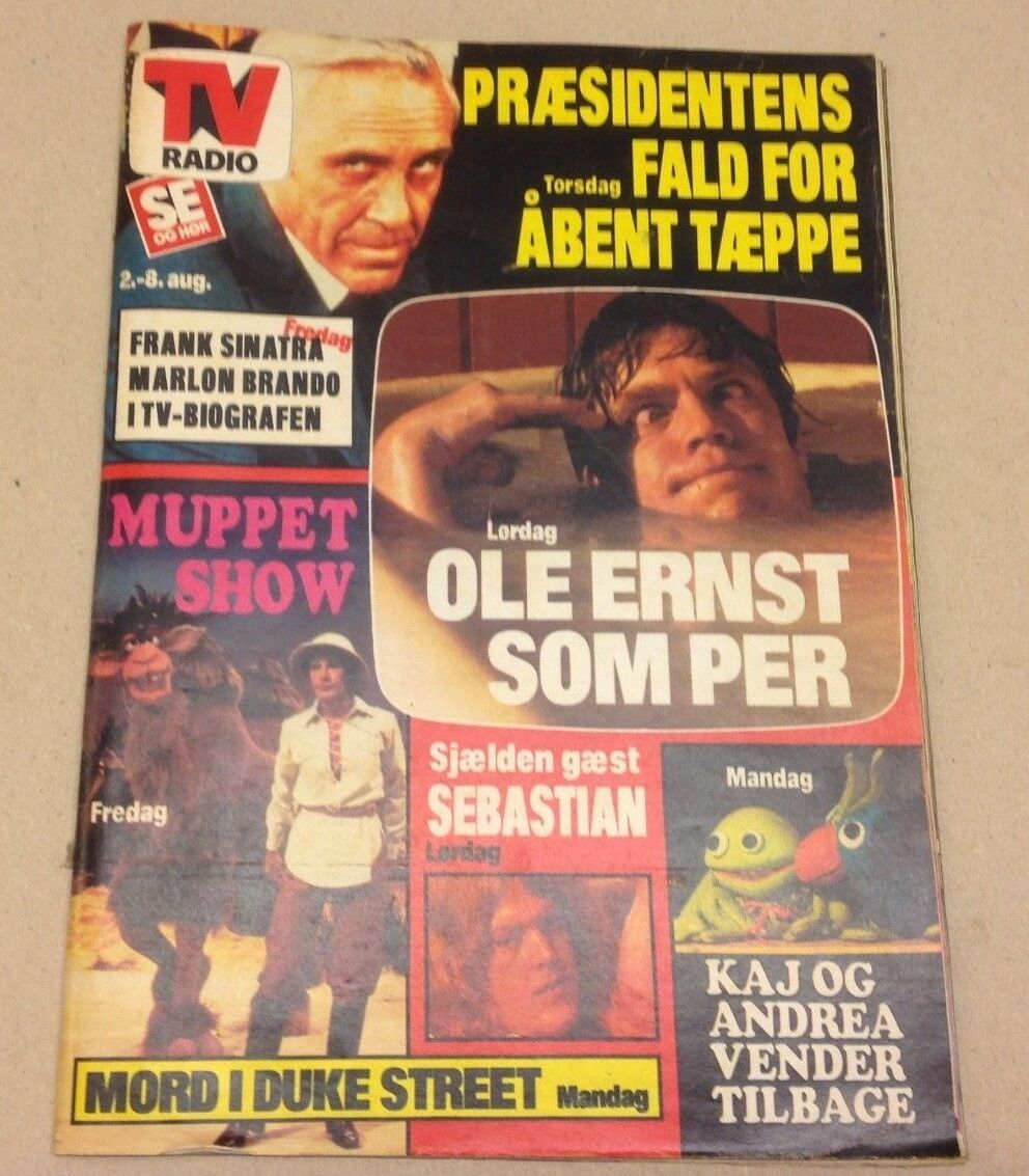 Wenche Myhre Divorce Rumors Front Cover Vtg Danish Magazine 1979 "Se og Hoer"