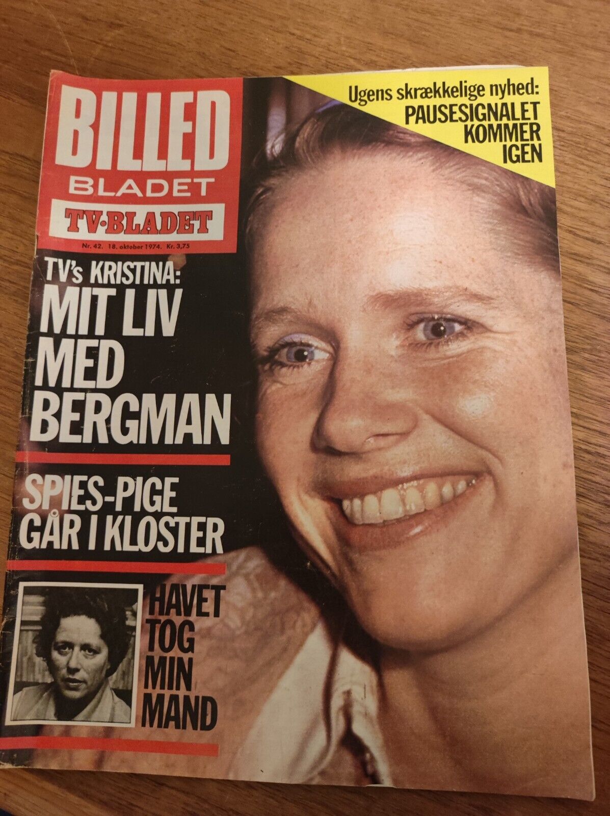 LIV ULLMANN Paul Newman JOANNE WOODWARD Ingmar Bergman 1974 Danish Magazine BB22