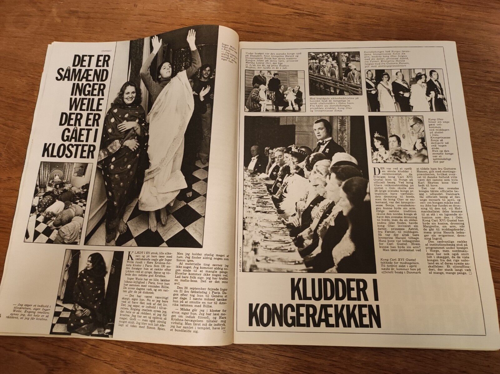 LIV ULLMANN Paul Newman JOANNE WOODWARD Ingmar Bergman 1974 Danish Magazine BB22