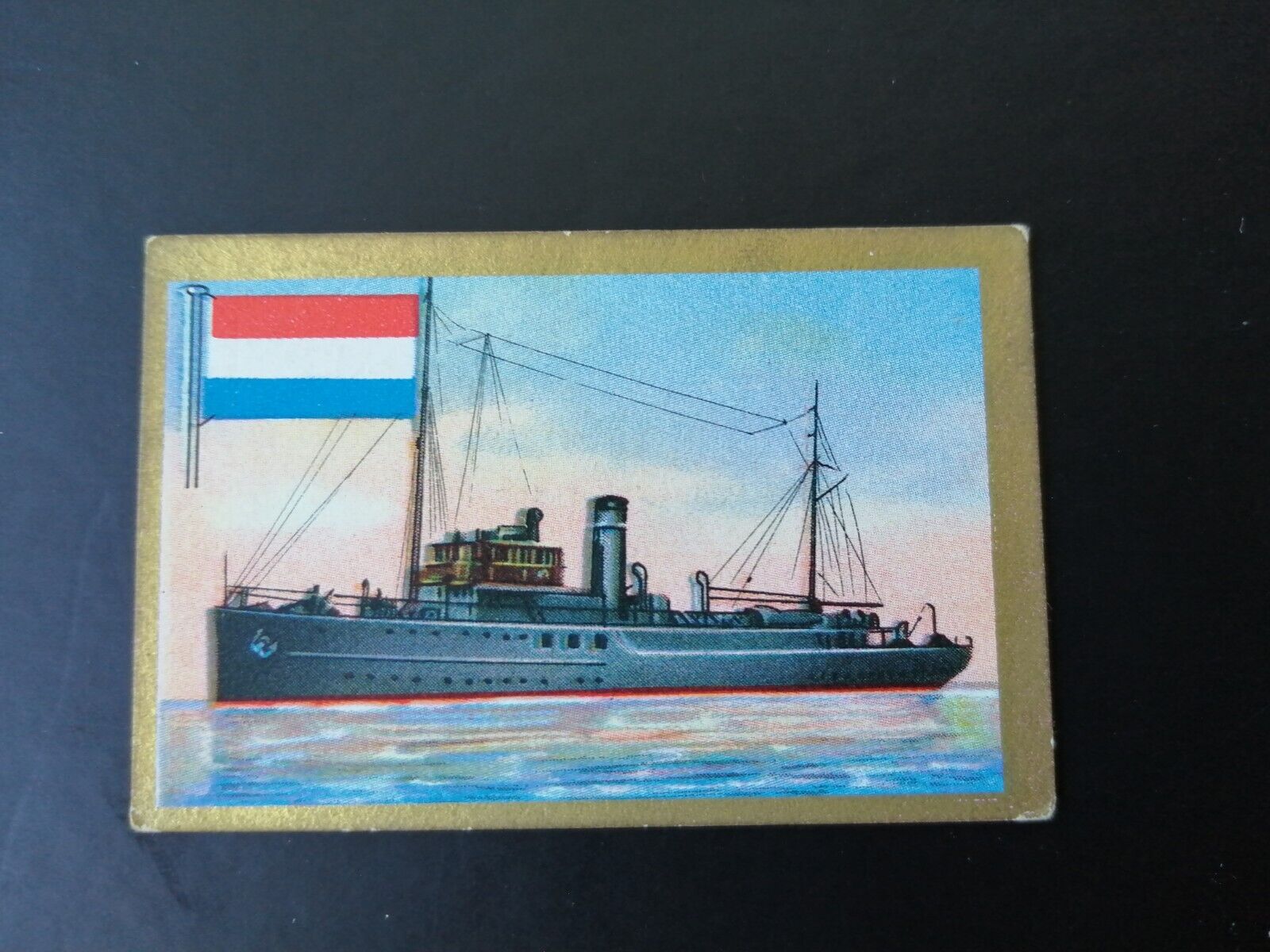 German SABA tobacco ship trading card 1931-33No 250" Nautilus" Holland