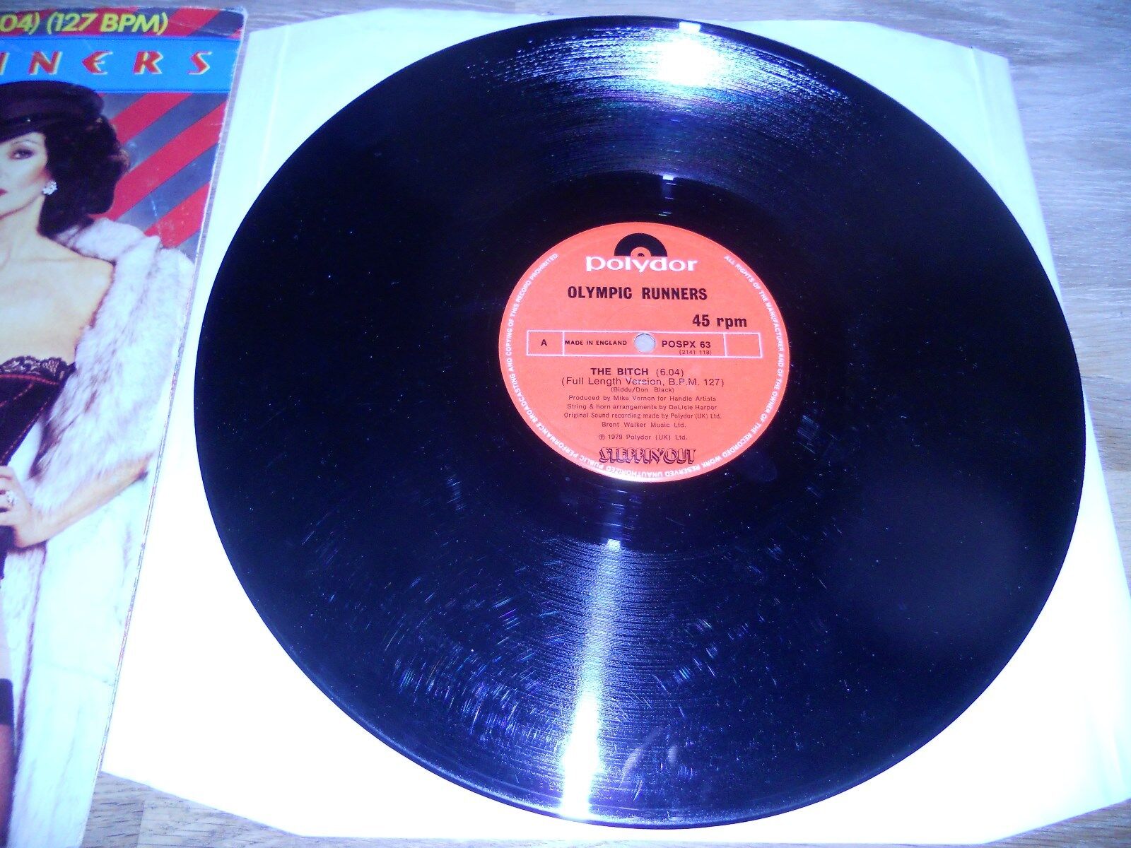 OLYMPIC RUNNERS "THE BITCH" 2 REMIXES 12" 1979 UK LIMITED EDITION DISCO MIX RARE