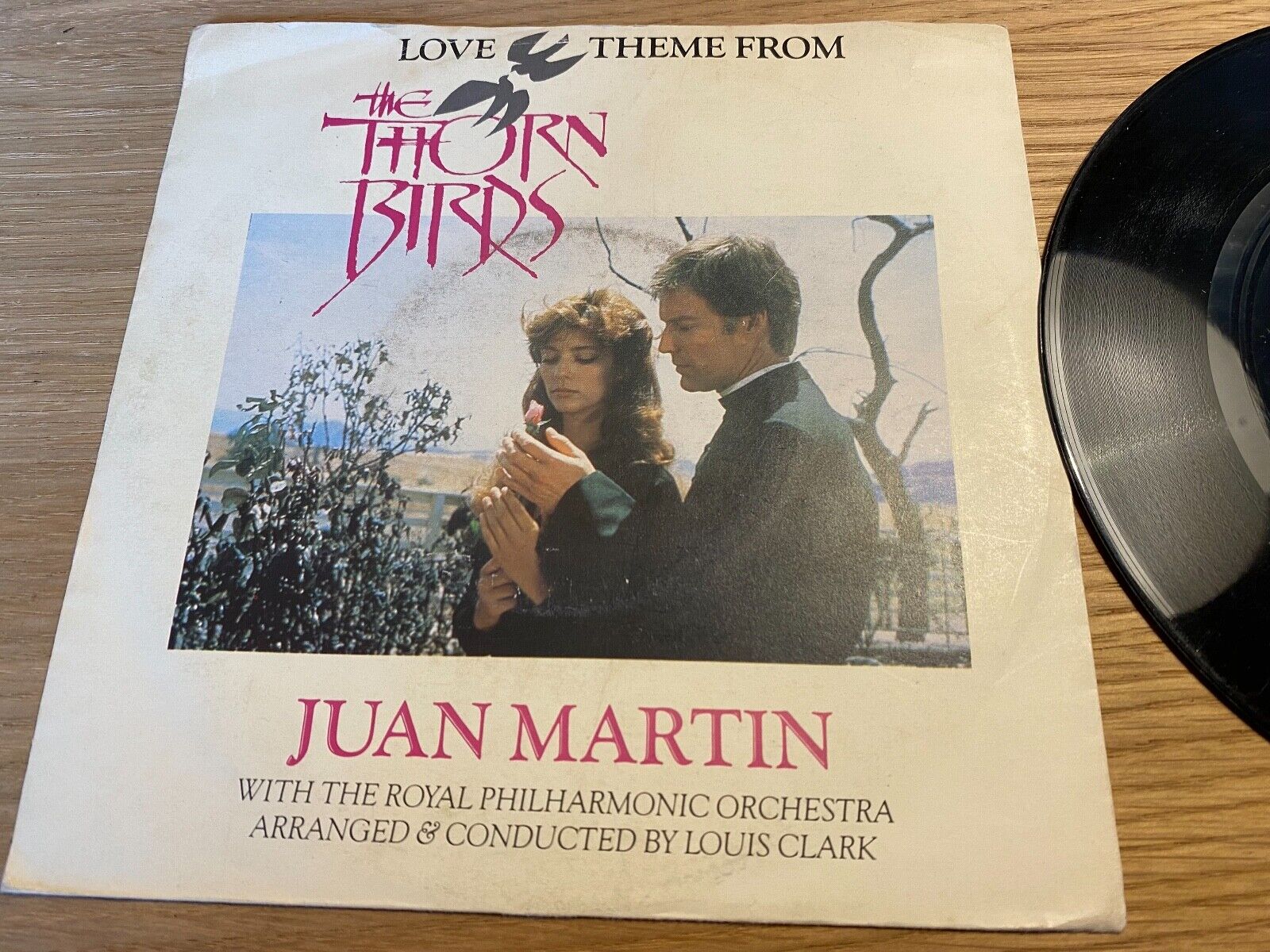 JUAN MARTIN "LOVE THEME FROM THE THORN BIRDS"  1984 7" VINYL SINGLE WEA RECORDS*