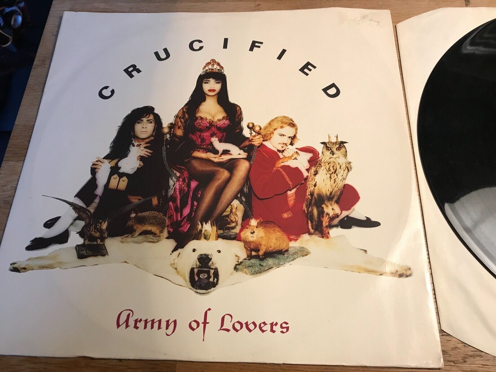 ARMY OF LOVERS "CRUCIFIED" THE NUZAK REMIX VINYL MAXI SINGLE TON SON TON SWEDEN*