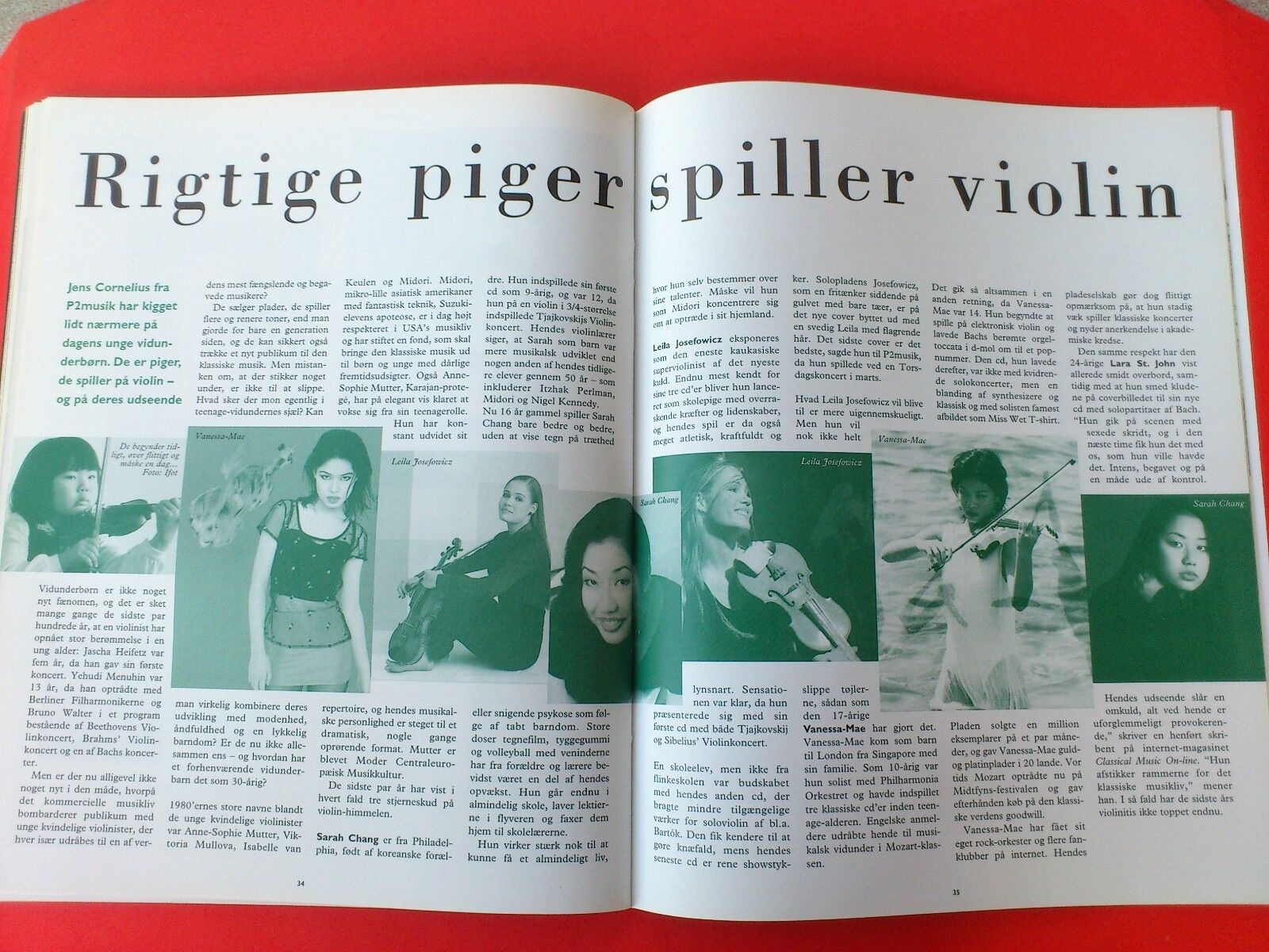 Danish magazine P2 Musik1997 Bobby McFerrinCarl NielsenNigel Kennedy