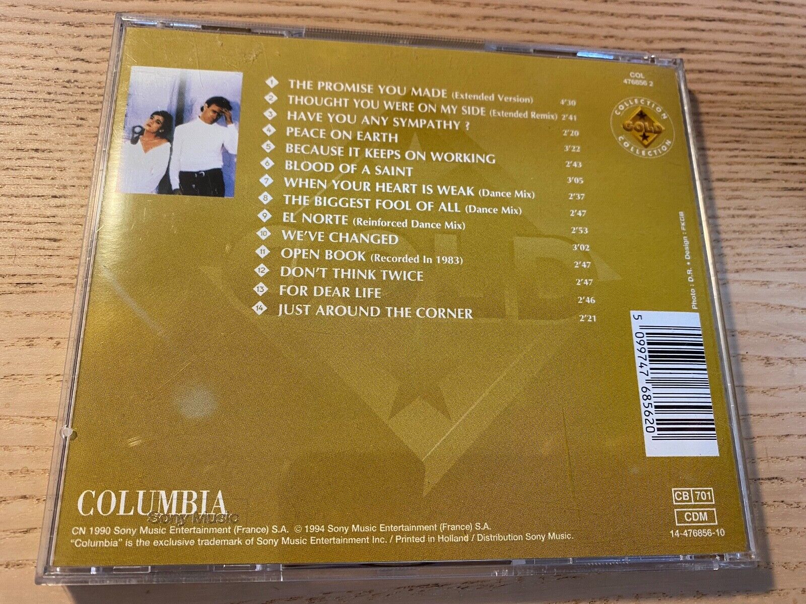 COCK ROBIN "GOLD COLLECTION"  1990 COLUMBIA FRANCE 5 REMIXES  1 LIVE CD ALBUM*