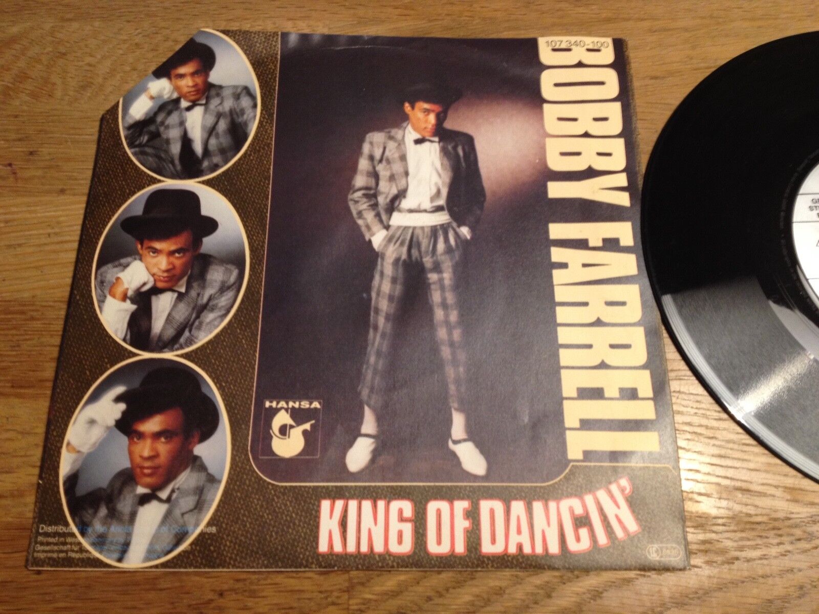 BOBBY FARRELL BONEY M "KING OF DANCIN´" 1985 HANSA RECORDS WEST GERMANY RARE RIP