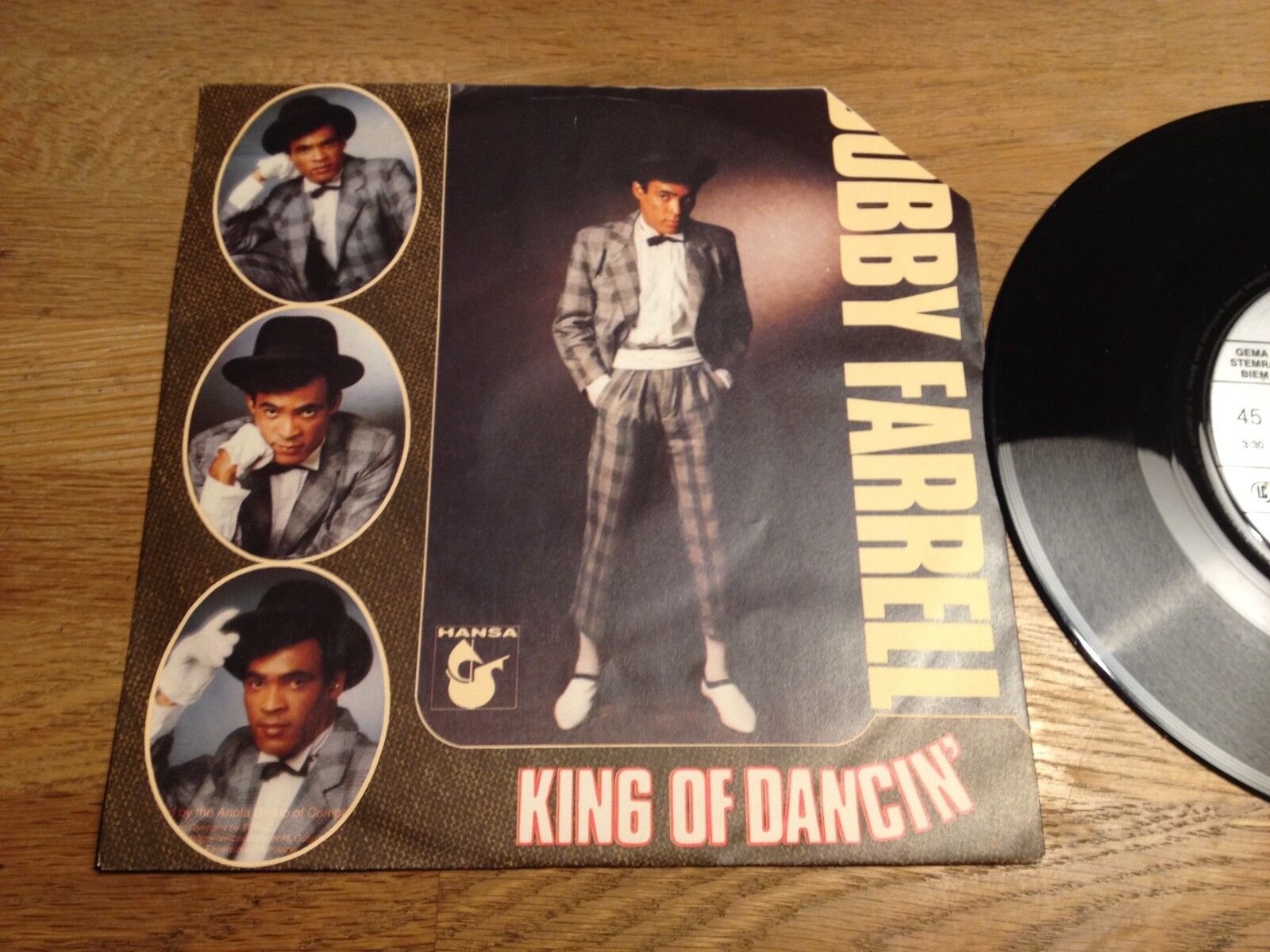 BOBBY FARRELL BONEY M "KING OF DANCIN´" 1985 HANSA RECORDS WEST GERMANY RARE RIP