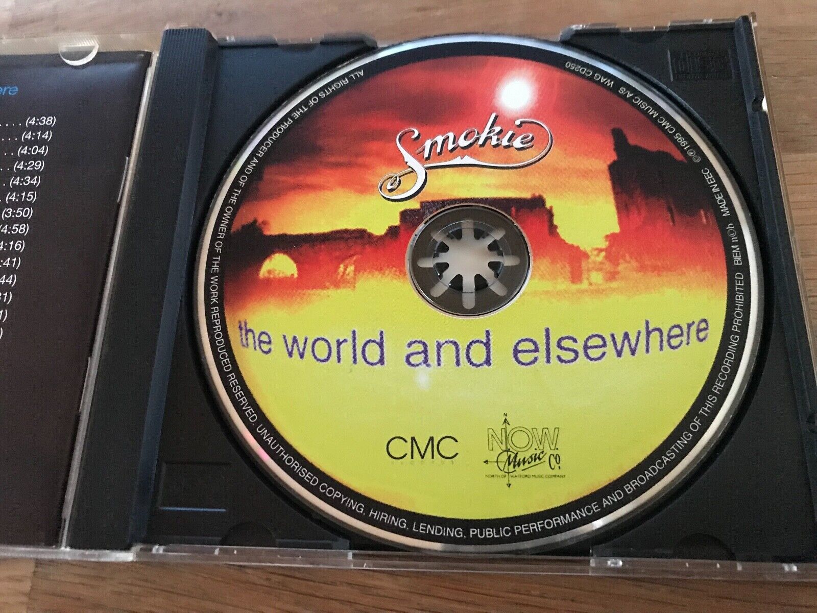 SMOKIE "THE WORLD AND ELSEWHERE" 1995 15 TRACKS CD ALBUM CMC RECORDS A/S DENMARK