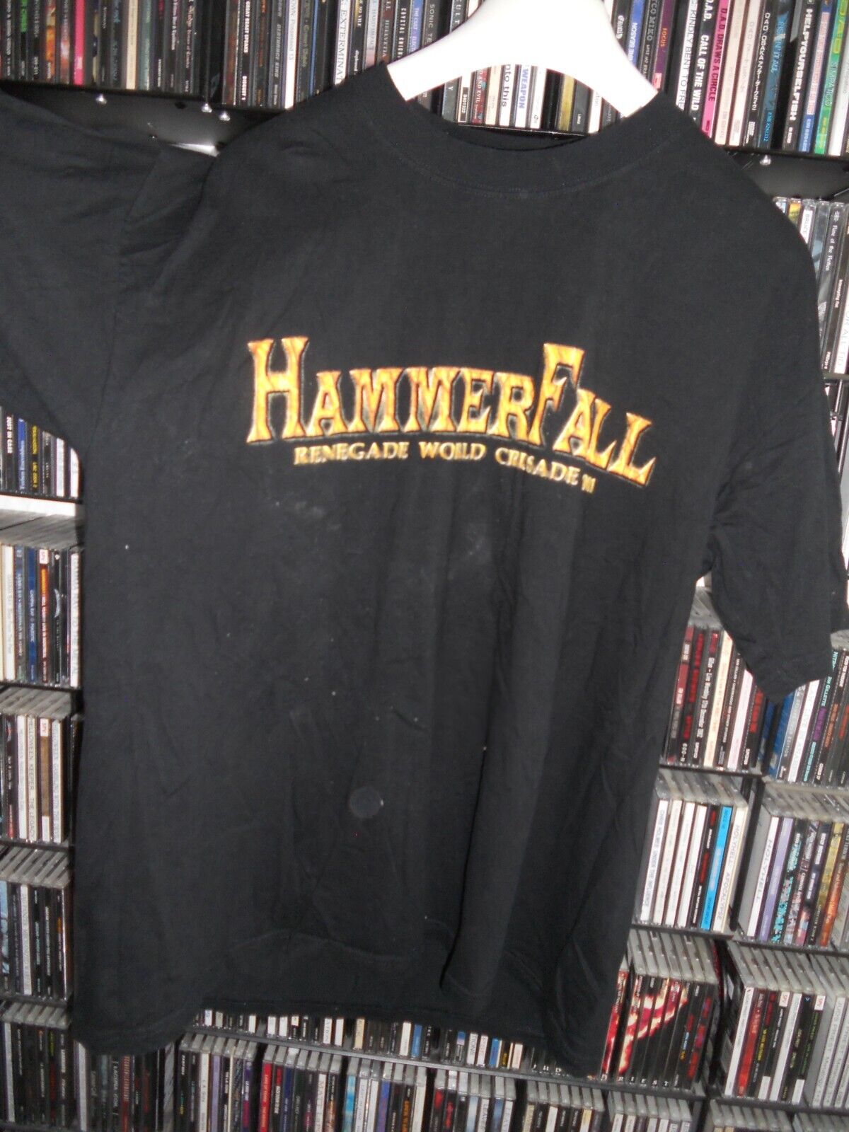 HammerFall Renegade World Crusade 2001 t-shirt size XL  + Metalized Magazine