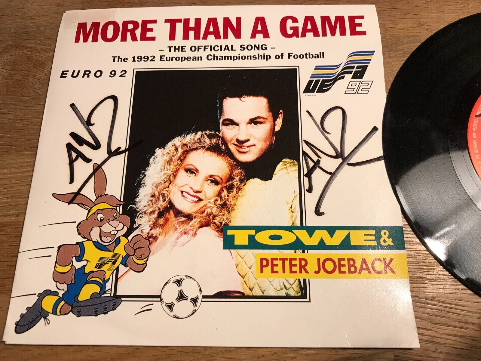 TOWE  PETER JOEBACK "MORE THAN A GAME" 1992 EURO 92 UEFA 92 COLUMBIA NCB/BIEM**