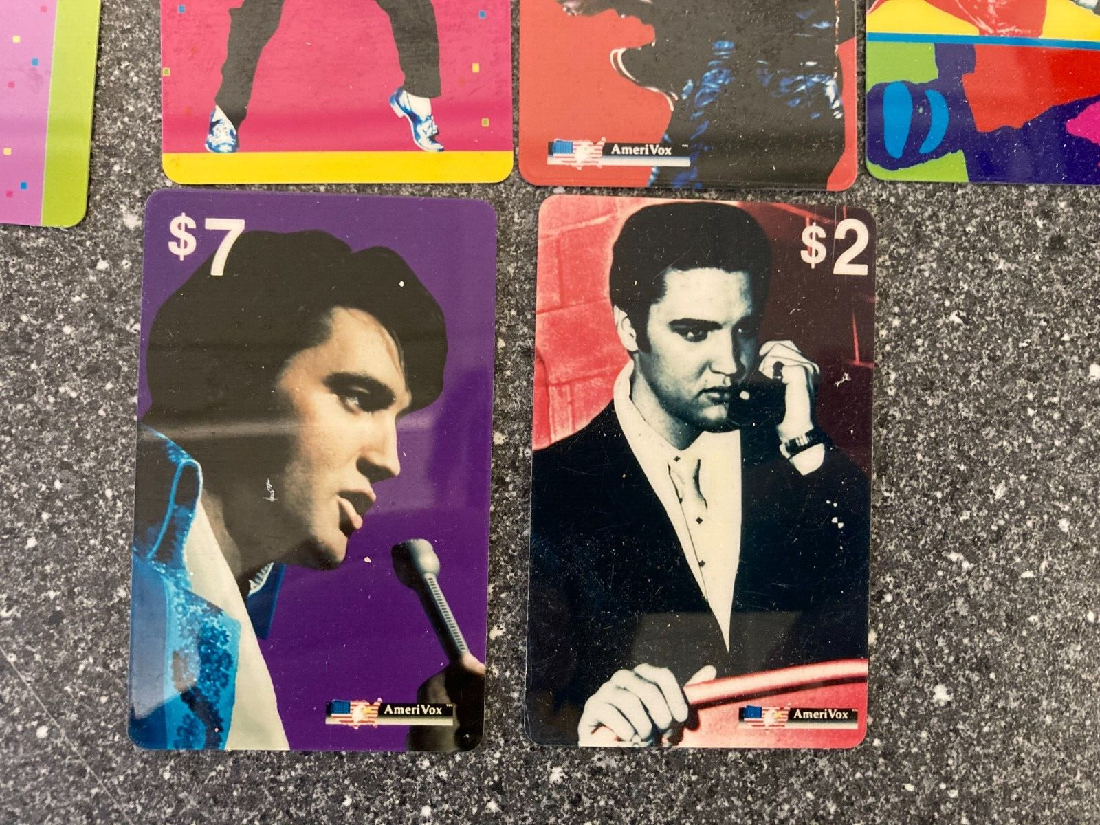 13x Vintage 1993 Elvis Presley AmeriVox Phone Card Collection - Touch Tone