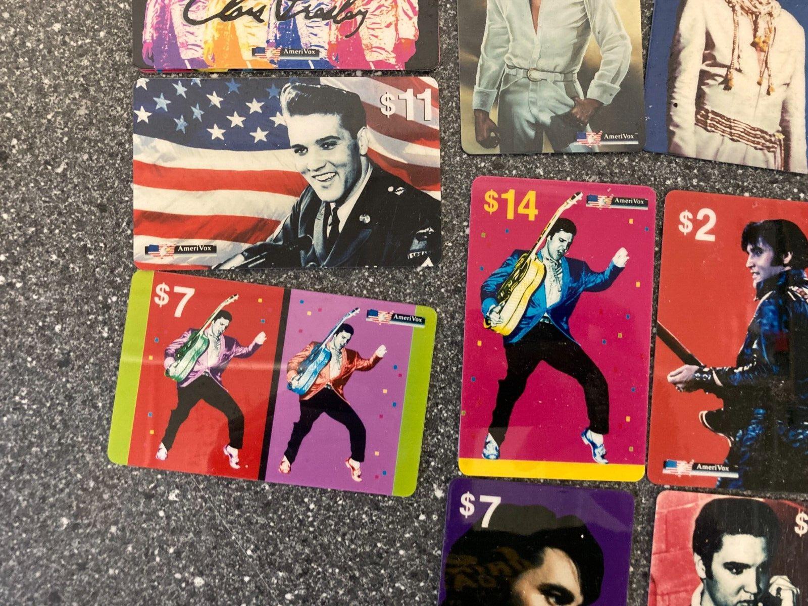 13x Vintage 1993 Elvis Presley AmeriVox Phone Card Collection - Touch Tone