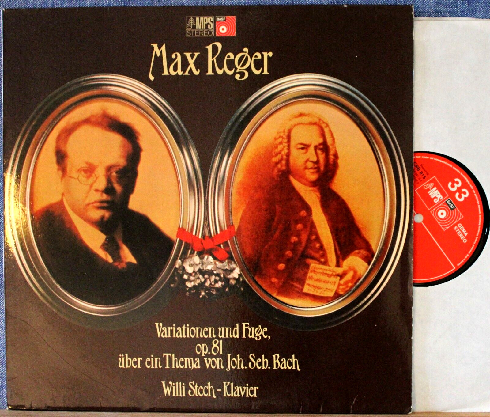 Stech Reger (Variations and fugue on theme of Bach) MPS-records CRB 815 NM