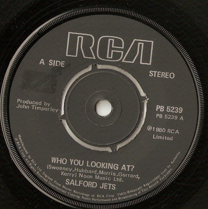 SALFORD JETS WHO YOU LOOKING AT?  DON`T START TROUBLE 7" `80 MOD POWER POP PUNK