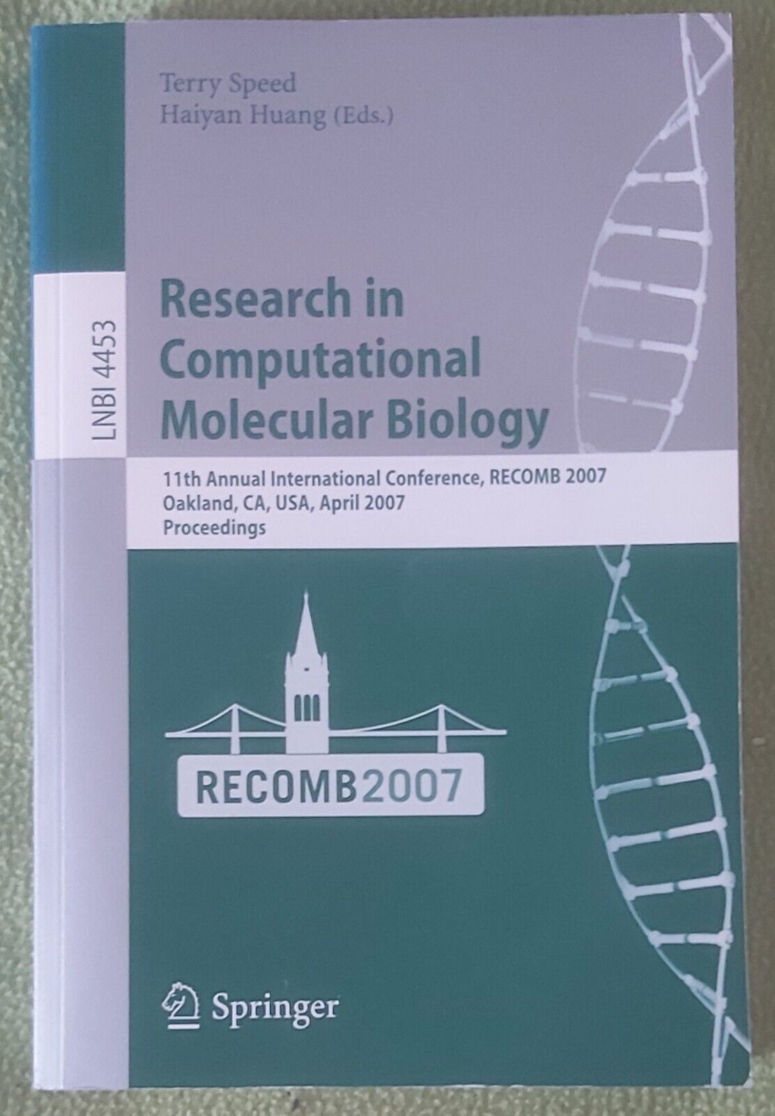 Research in Computational Molecular Biology RECOMB 2007