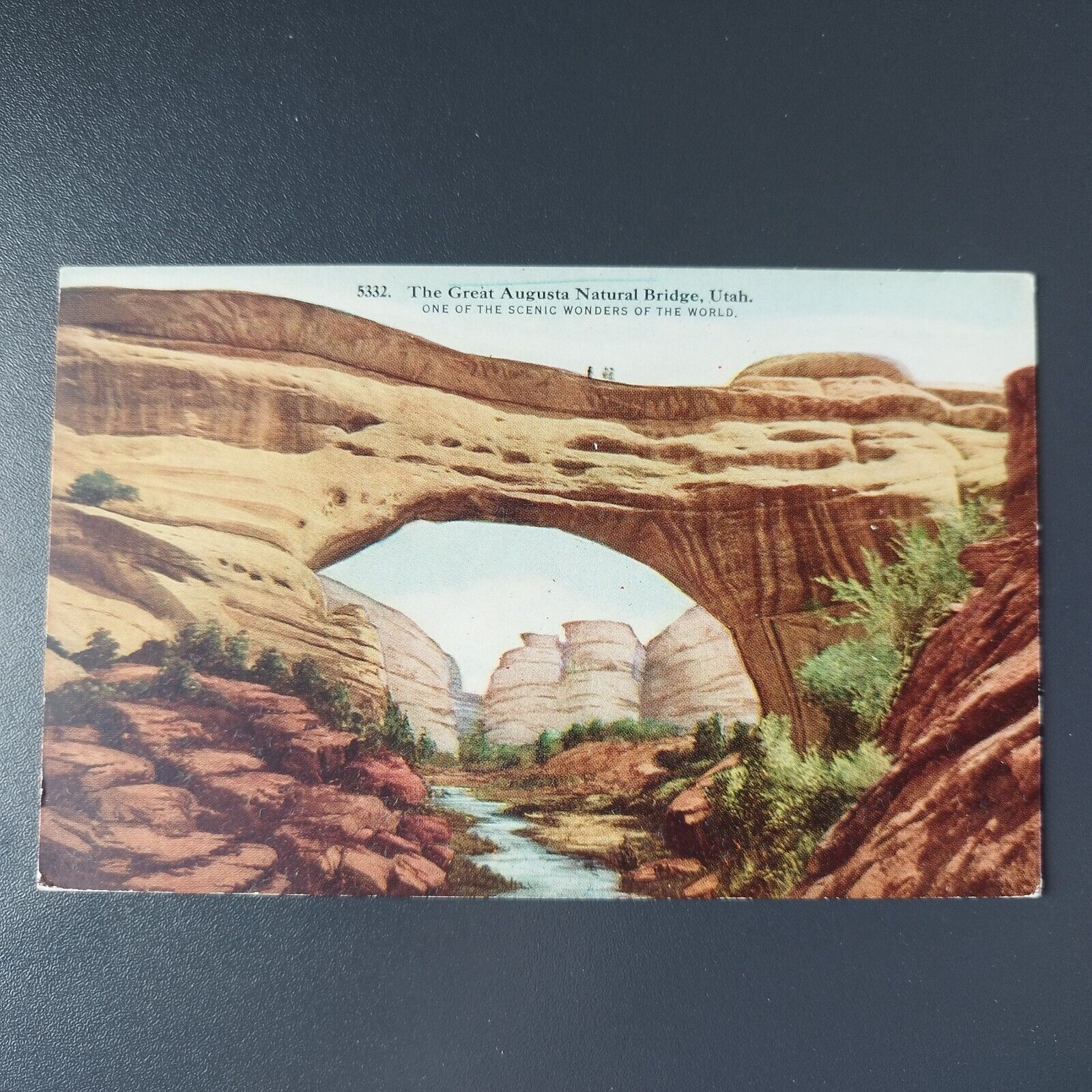 Utah White Canyon The Great Augusta Bridge 1920s