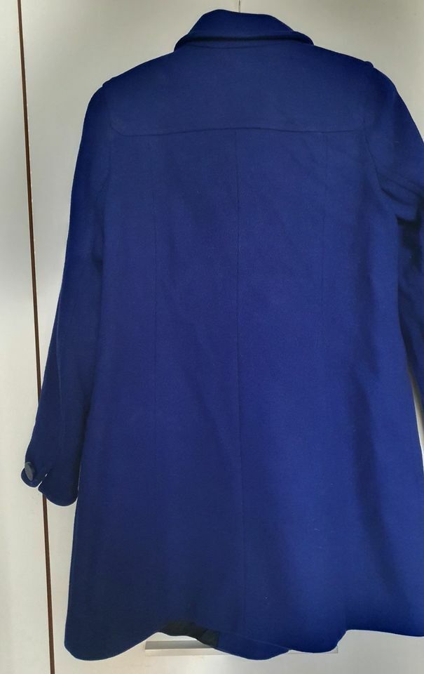 John Lewis royal blue wool buttons coat