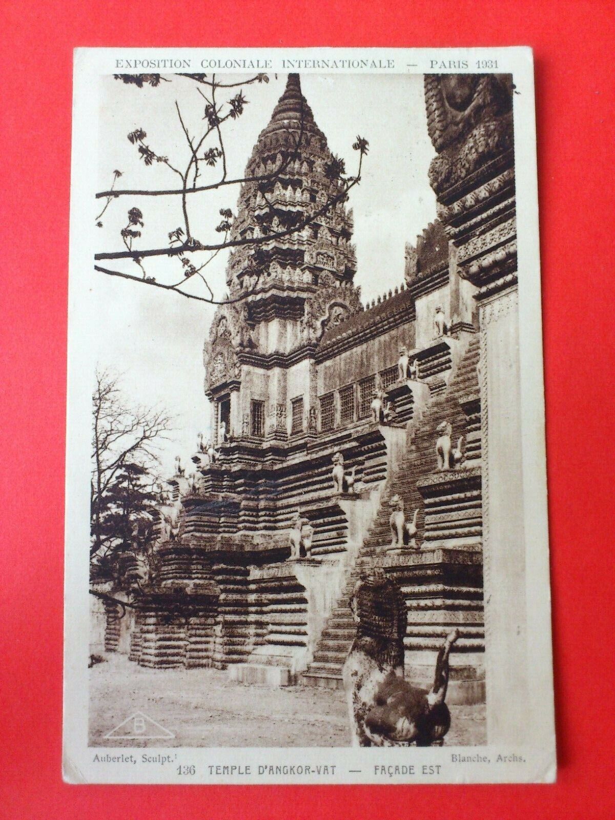 Antique Postcard FranceParisExposition Coloniale Int 1931D'Angkor-Vat 