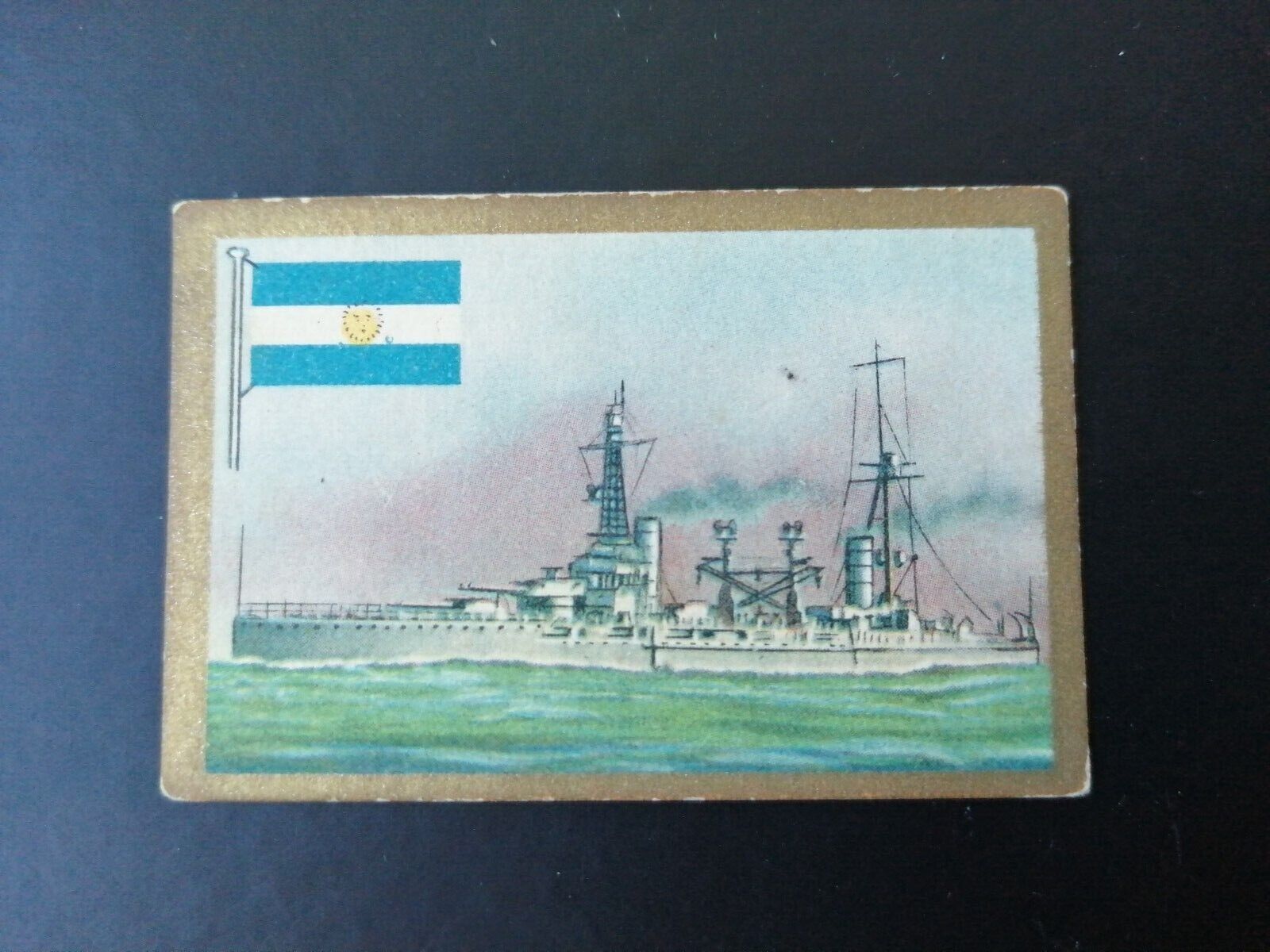 German SABA tobacco ship trading card 1931-33No 136Argentina"Rivadavia"