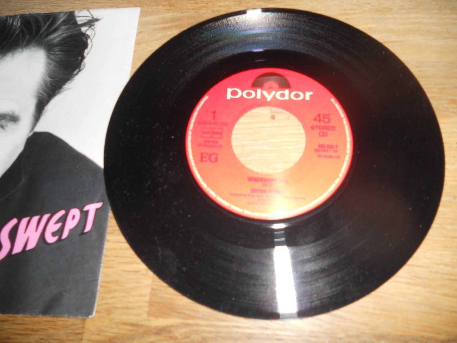 BRYAN FERRY WINDSWEPT/CRAZY LOVE 1985 EG POLYDOR RECORDS RARE DUTCH VINYL SINGLE