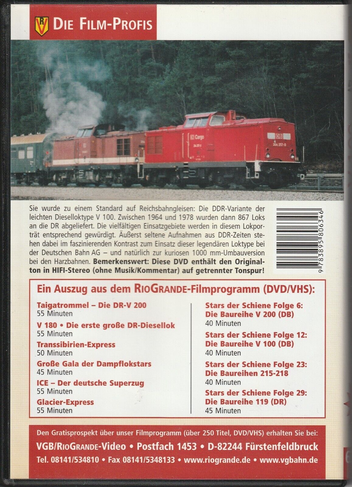 The Stars of Rail 26: The Series V 100 (DR) | Diesel Locomotive Railway DVD