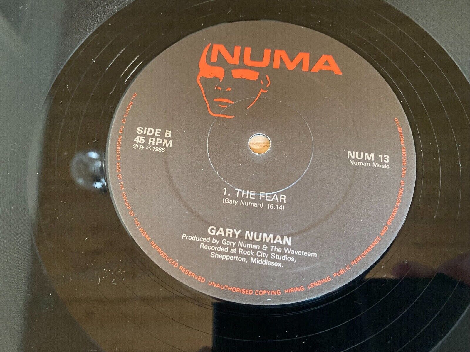 GARY NUMAN "MIRACLES / THE FEAR" 1985 12" MAXI SINGLE 12 UK NUM 13 RARE SCARCE